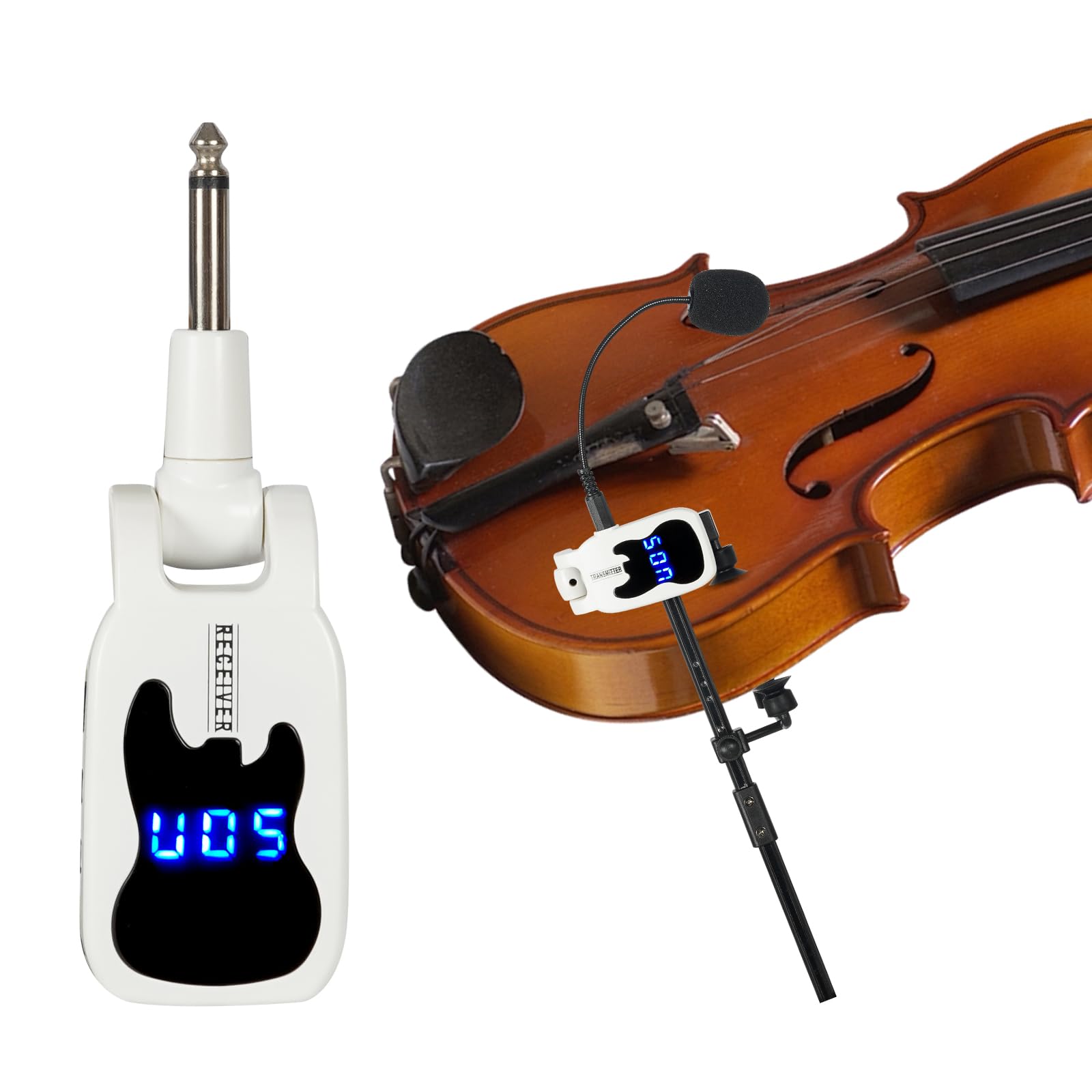 Devilclaw Wireless Instruments Microphone, Violin?Saxophone Microphone,Wireless Receiver And Transmitter, Plug And Play,Great Fo
