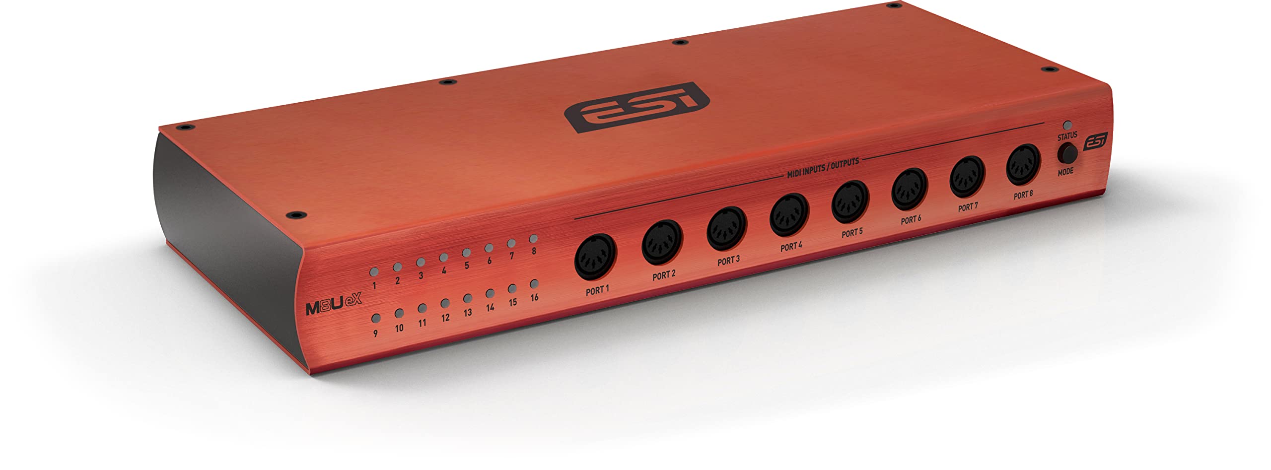 ESI M8U eX: 16-Port USB 3.0 MIDI Interface - Class-Compliant, Plug-and-Play Connectivity for PC/Mac, with Standalone Functionali