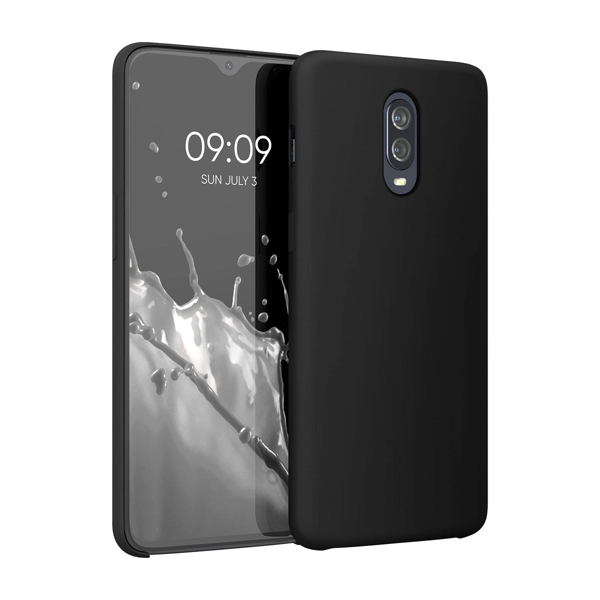 Kwmobile Case Compatible With Oneplus 6T Case   Tpu Silicone Phone Cover With Soft Finish   Black