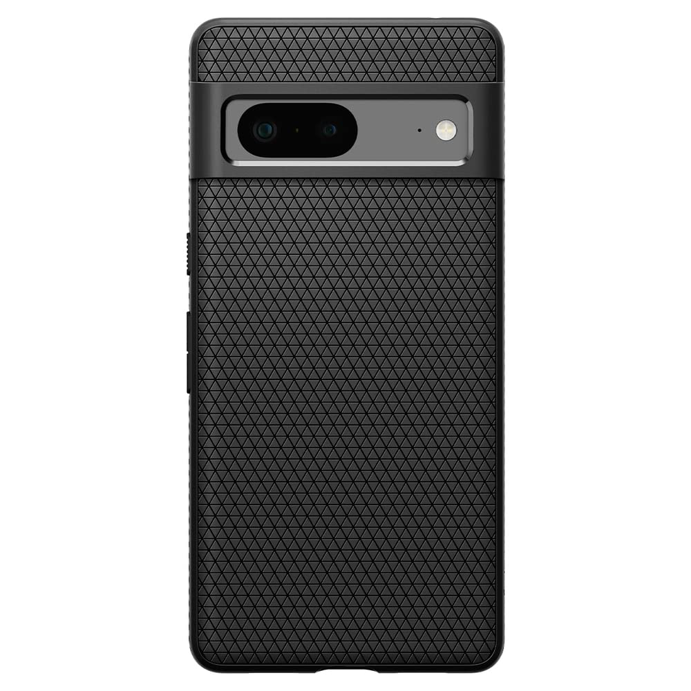 Spigen Liquid Air Pixel 7 Case (2022)   Matte Black, Anti Slip, Geometric Design, Thermoplastic Polyurethane