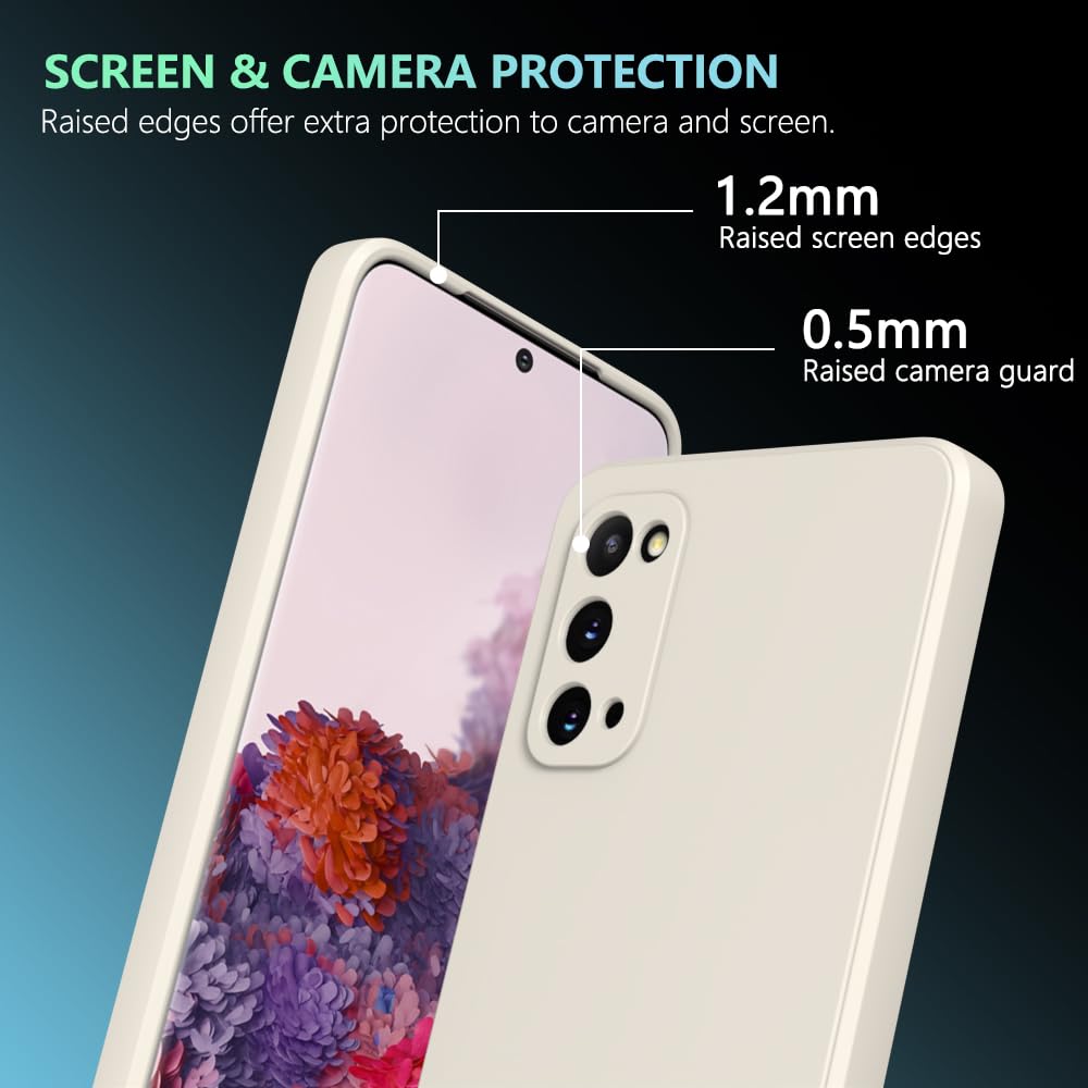 Wogroo For Samsung Galaxy S20 Case White, Scratch Resistant With Soft Touch, Slim Thin Phone Cover For Samsung Galaxy S20