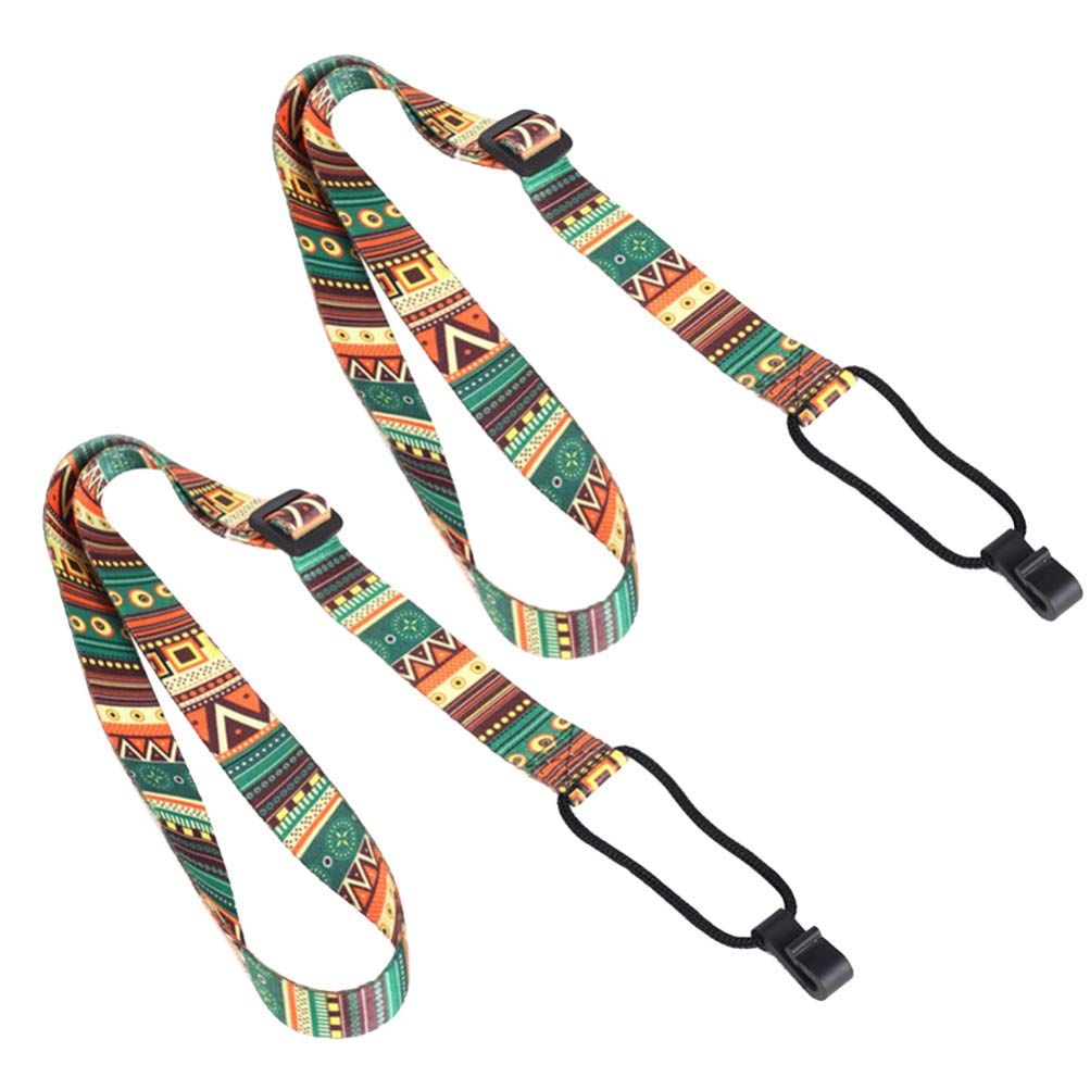 NIMMZ COLLECTION 2pcs Guitar Straps Adjustable Ethnic Sturdy Guitar Shoulder Straps Accessories for Acoustic Classic Electric Gu