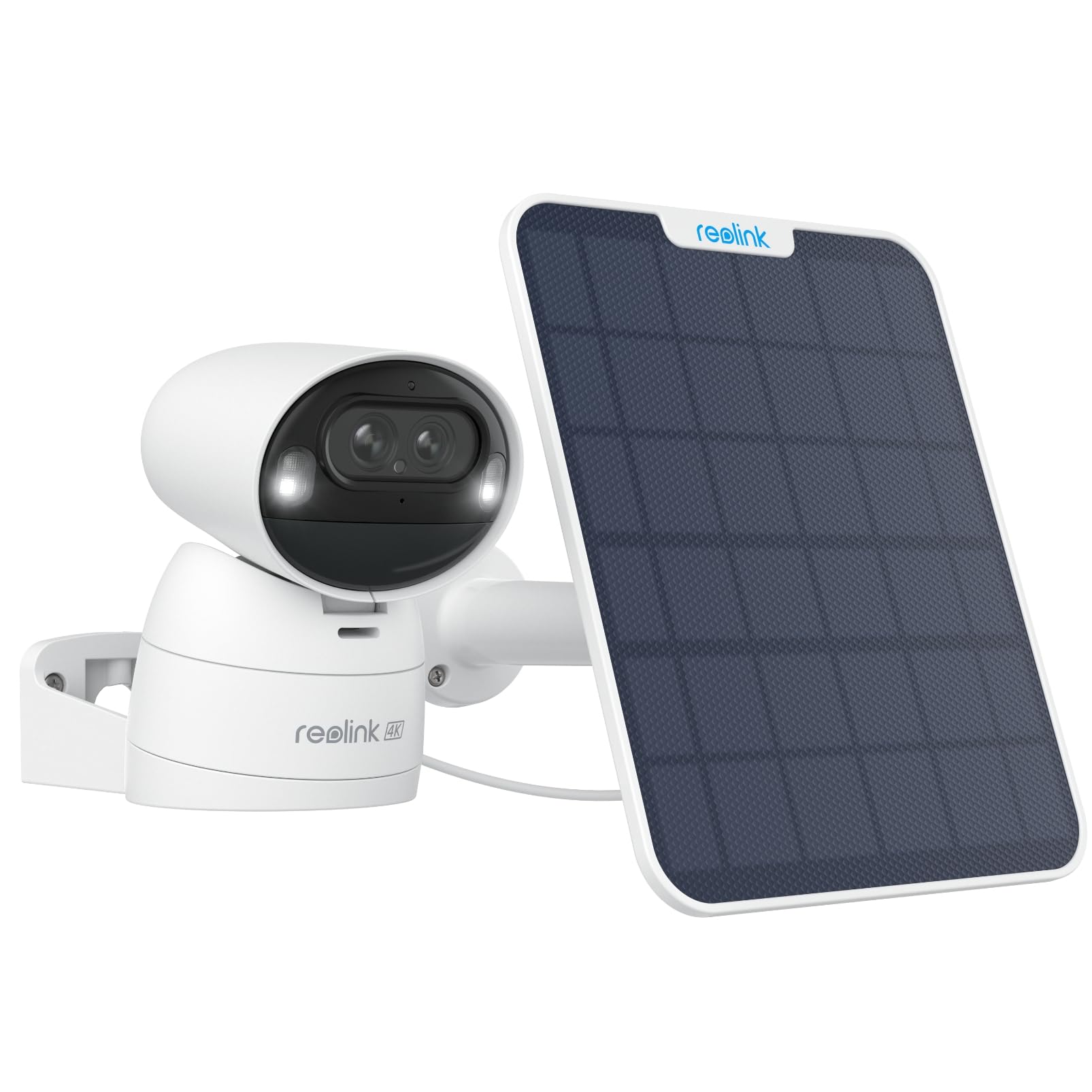 Reolink Argus Track, 4K Solar Security Camera, Wireless Outdoor Camera, Pan & Tilt, Auto Zoom Tracking, 2.4/5Ghz Wifi, 8Mp Color Night Vision, Ai Detection, No Extra Fee, Home Hub Compatible