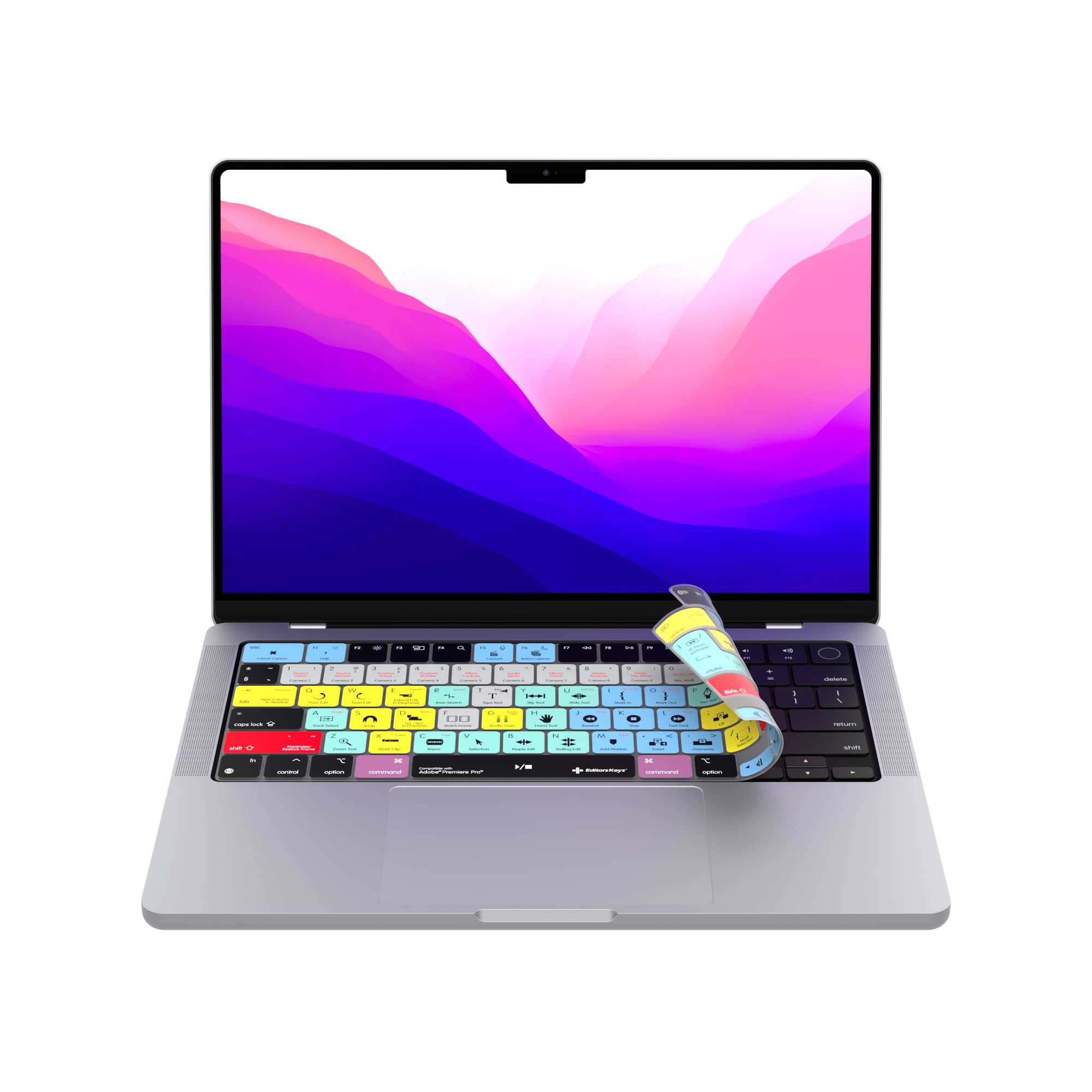 Adobe Premiere Keyboard Covers For Macbook Pro 14'' & 16'' Macbook Pro 2021+ With M Series Chips. (Will Not Fit Other Macbook Mo