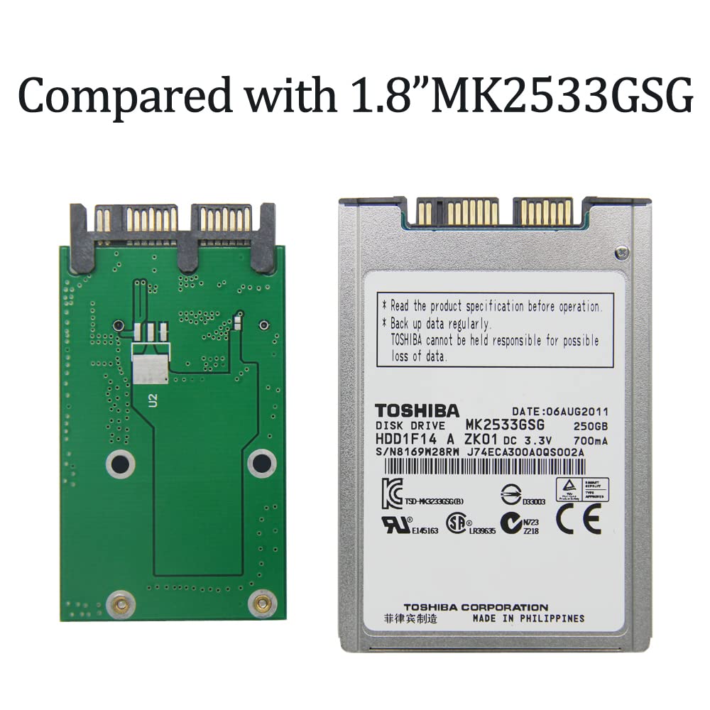 Fleane 128Gb Ms02 Micro Sata Ssd Compatible With Hp 2740P 2730P 2540P Ibm X300 X301 T400S T410S Replace Mk1229Gsg Mk1629Gsg Mk25