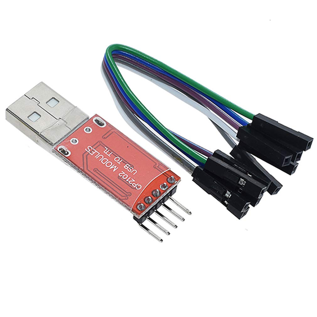 Hiletgo Cp2102 Usb 2.0 To Ttl Module Serial Converter Adapter Module Usb To Ttl Downloader With Jumper Wires