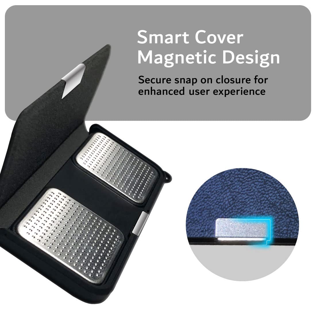 Tudia Travel Case Compatible For Kardiamobile Ekg Monitor, Premium Leather Magnetic Closure With Key Holder Protective Carrying