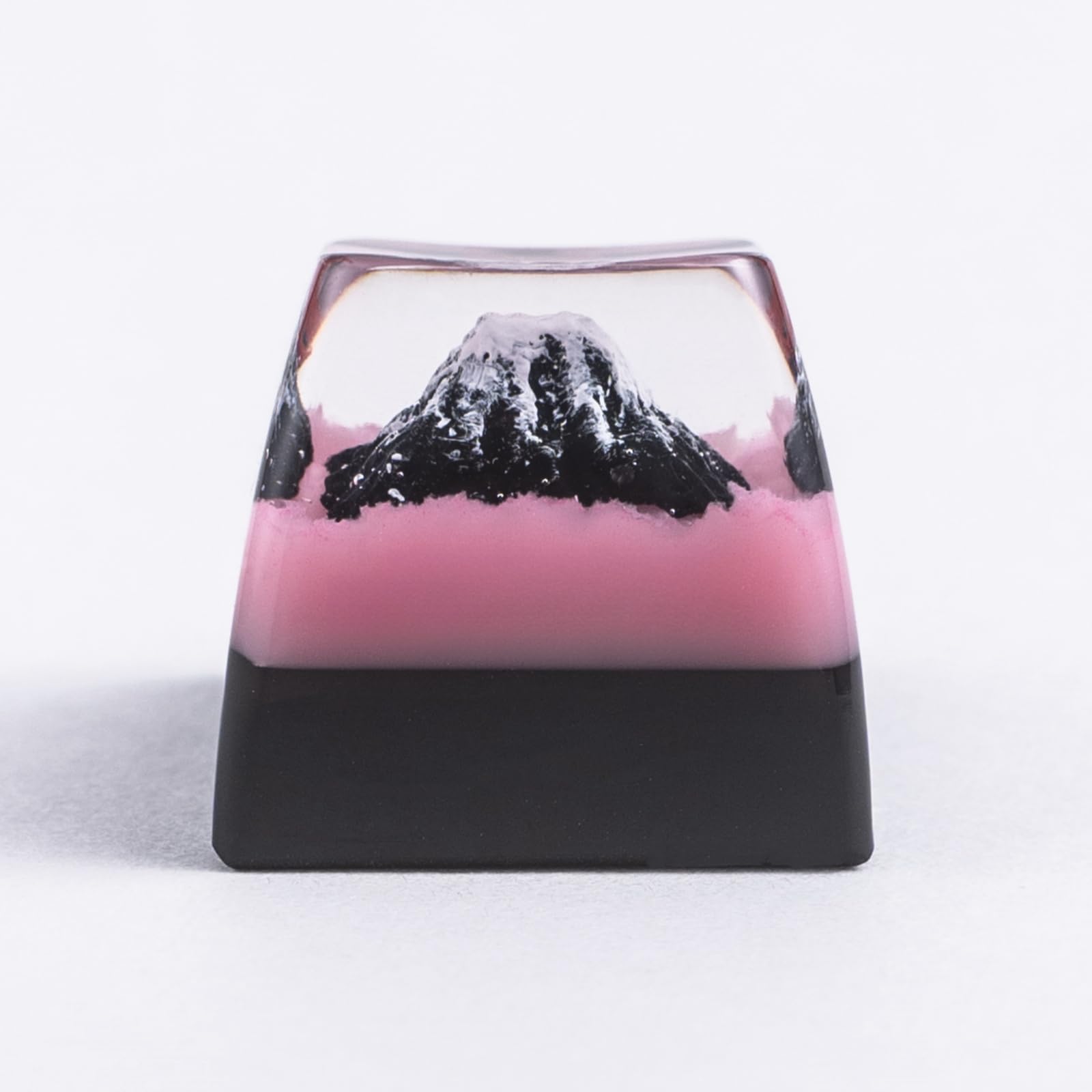 Redqin Artisan Keycap   Mount Fuji Sakura Custom Keycaps Esc Resin Keycap Handmade Artisan Keycaps Mountain Keycap For Cherry Mx