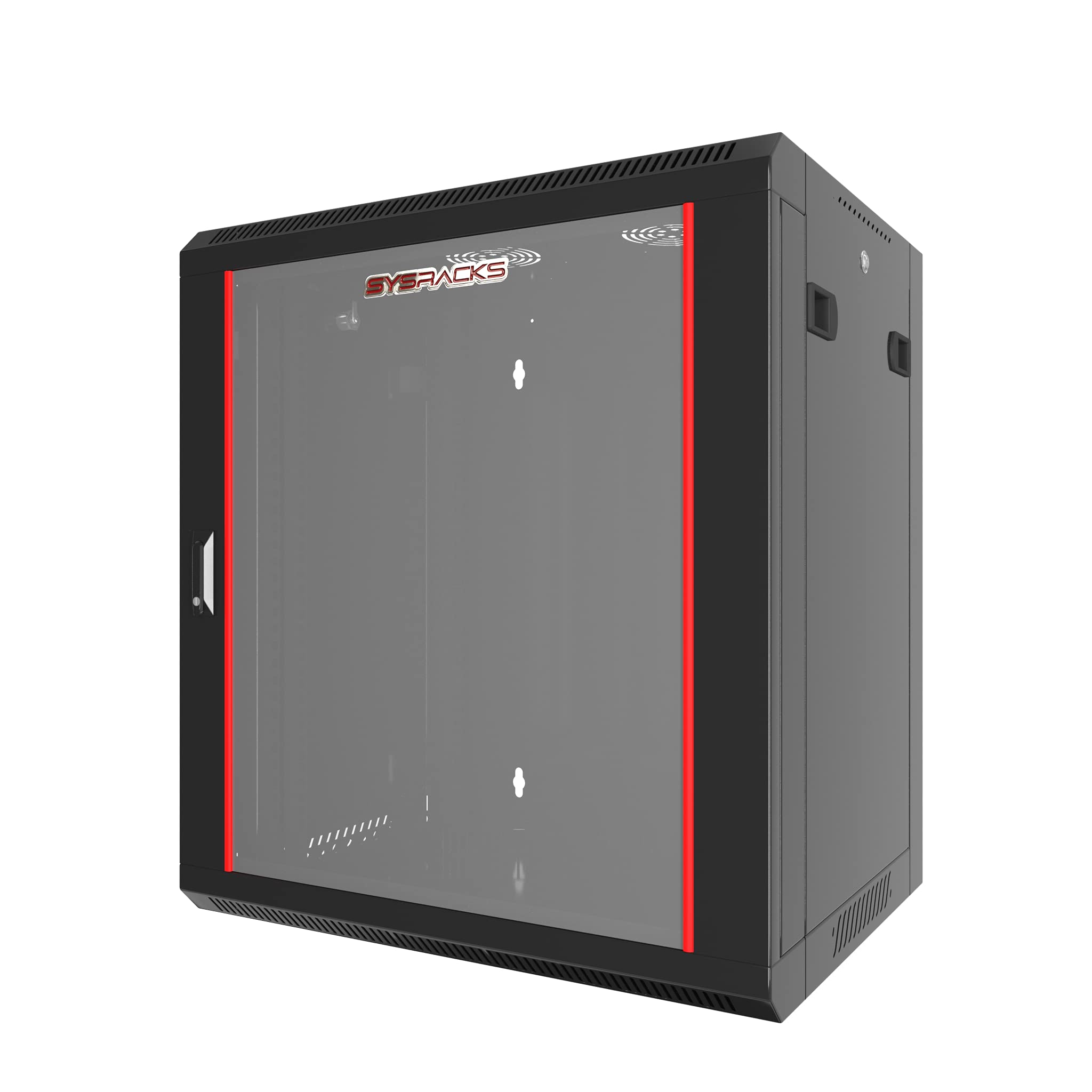 12U   Server Rack   Wall Mount Rack   Locking Cabinet For Network   Electronics   Security   Audio   Video   Av Equipment   Data Rack   18 Inch Depth Server Cabinet