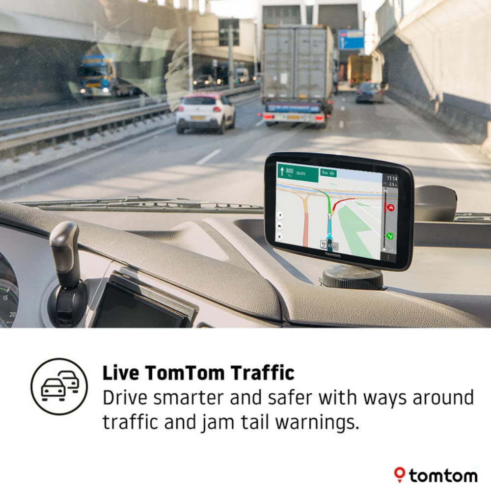 Tomtom Truck Gps Go Expert, 6 Inch Hd Screen, With Custom Truck Routing And Pois, Traffic Congestion Thanks To Tomtom Traffic, W