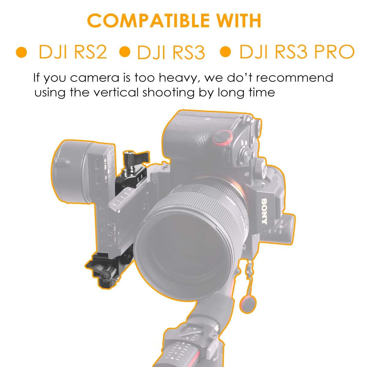 Rs3 Vertical Camera Mount,Robust Portrait Mounting Solution Compatible With Dji Rs 2/Rs 3/Rs3 Pro For Ig Youtube Shorts Tiktok V