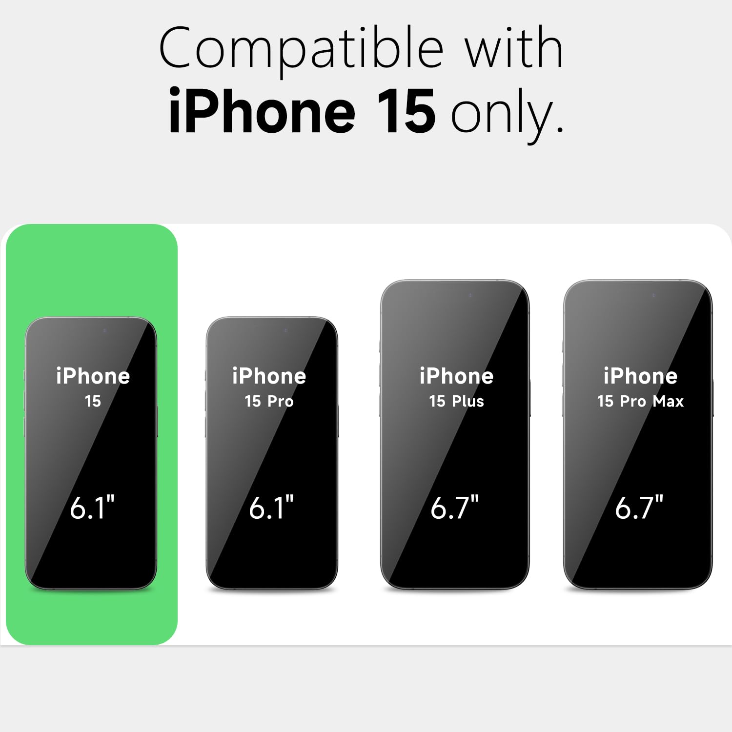 Loeoel For Iphone 15 Case Clear, Transparent Hybrid 15 Phone Case [Hard Plastic & Soft Silicone Bumper] Acrylic Non Yellowing Th