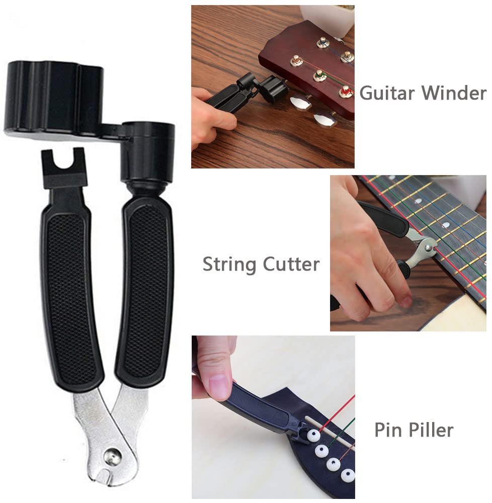String Puller Tuoren Multifunctional Guitar String Winder String Cutter And Bridge P ...