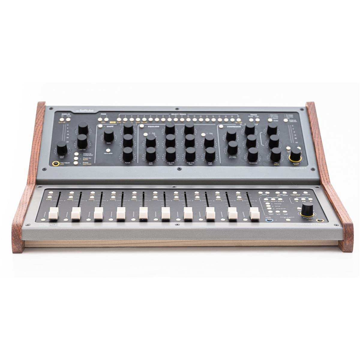 Prosocoustic Pc Cs1F Ds Softube Console 1 And Console 1 Fader Desktop Stand   Dark Stain