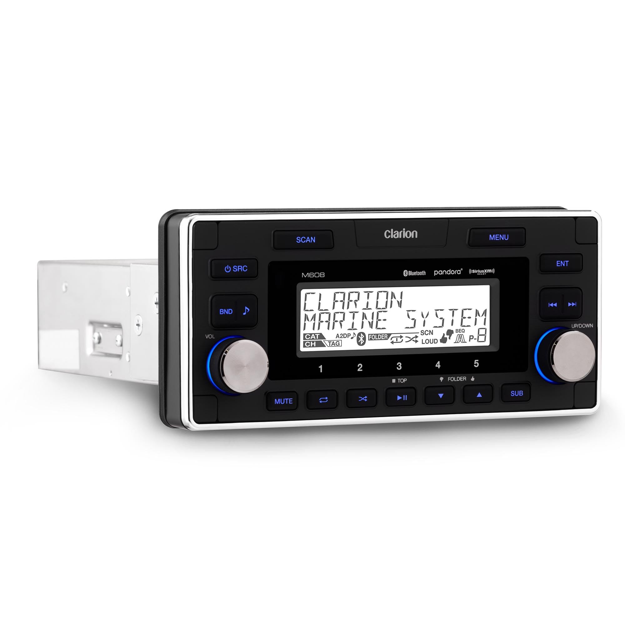 Clarion M608 Marine Bluetooth Watertight 4 Zone Digital Media Reciever