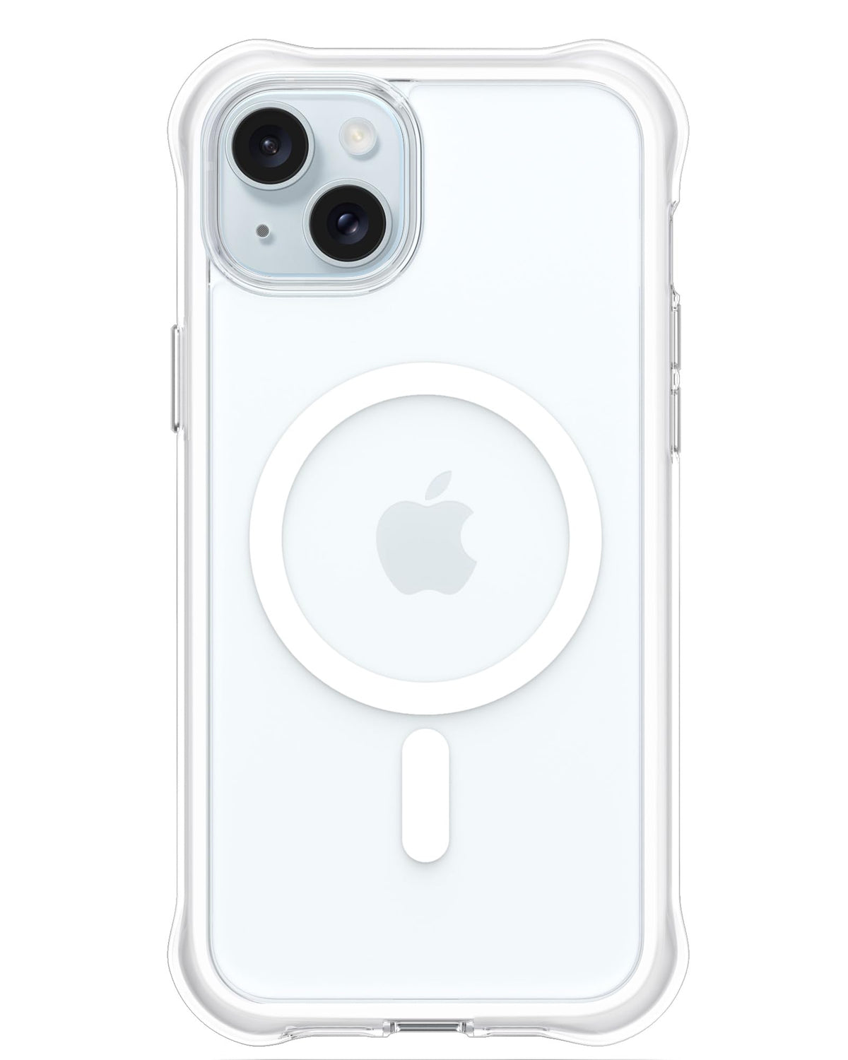 Ornarto Air Case For Iphone 15 Plus Clear, Compatible With Magsafe, Military-Grade Drop Protection Cover With Built-In Air-White
