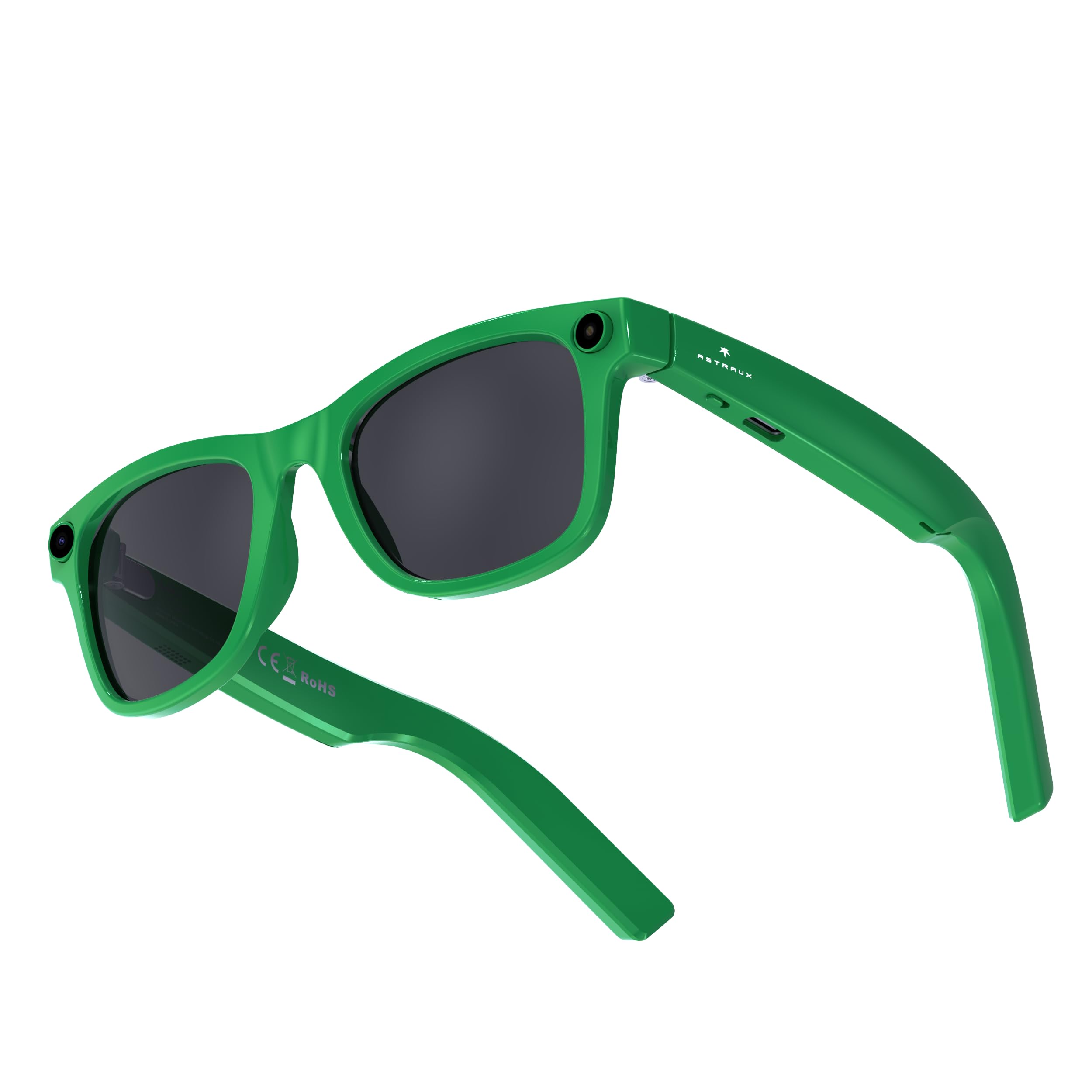 IMIKI AI Smart Glasses, 8MP Camera EIS Anti-Shake for Outdoor (Green)