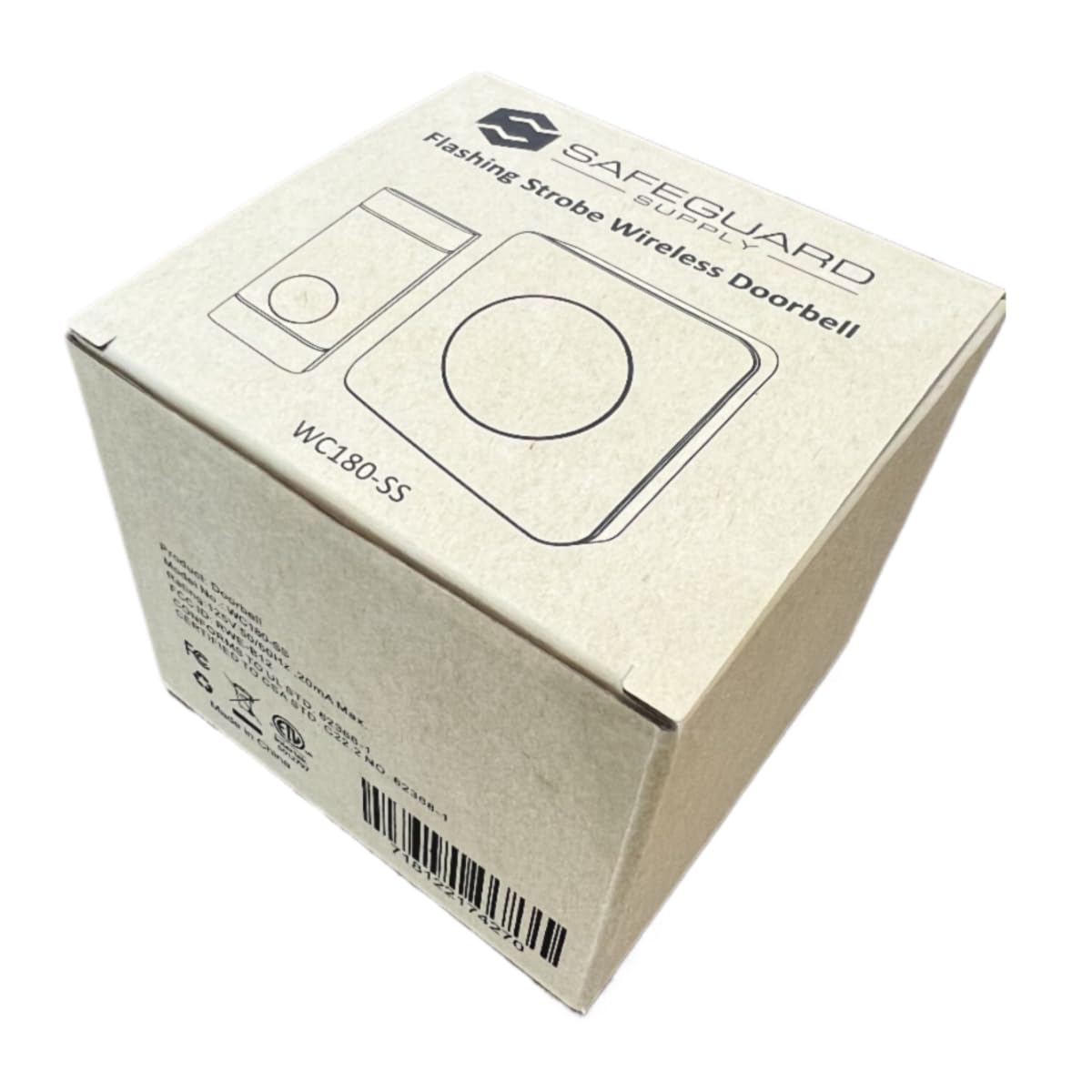 Security2020 Wc180 Wireless Door Chime With Flashing Strobe Light