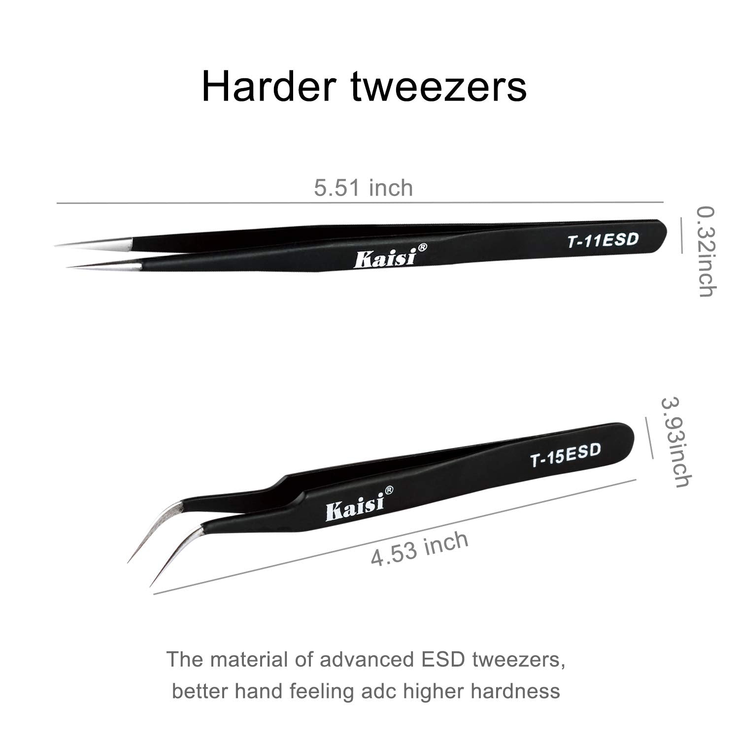 Kaisi Professional Electronics Opening Pry Tool Repair Kit With Metal Spudger Non Abrasive Nylon Spudgers And Anti Static Tweeze