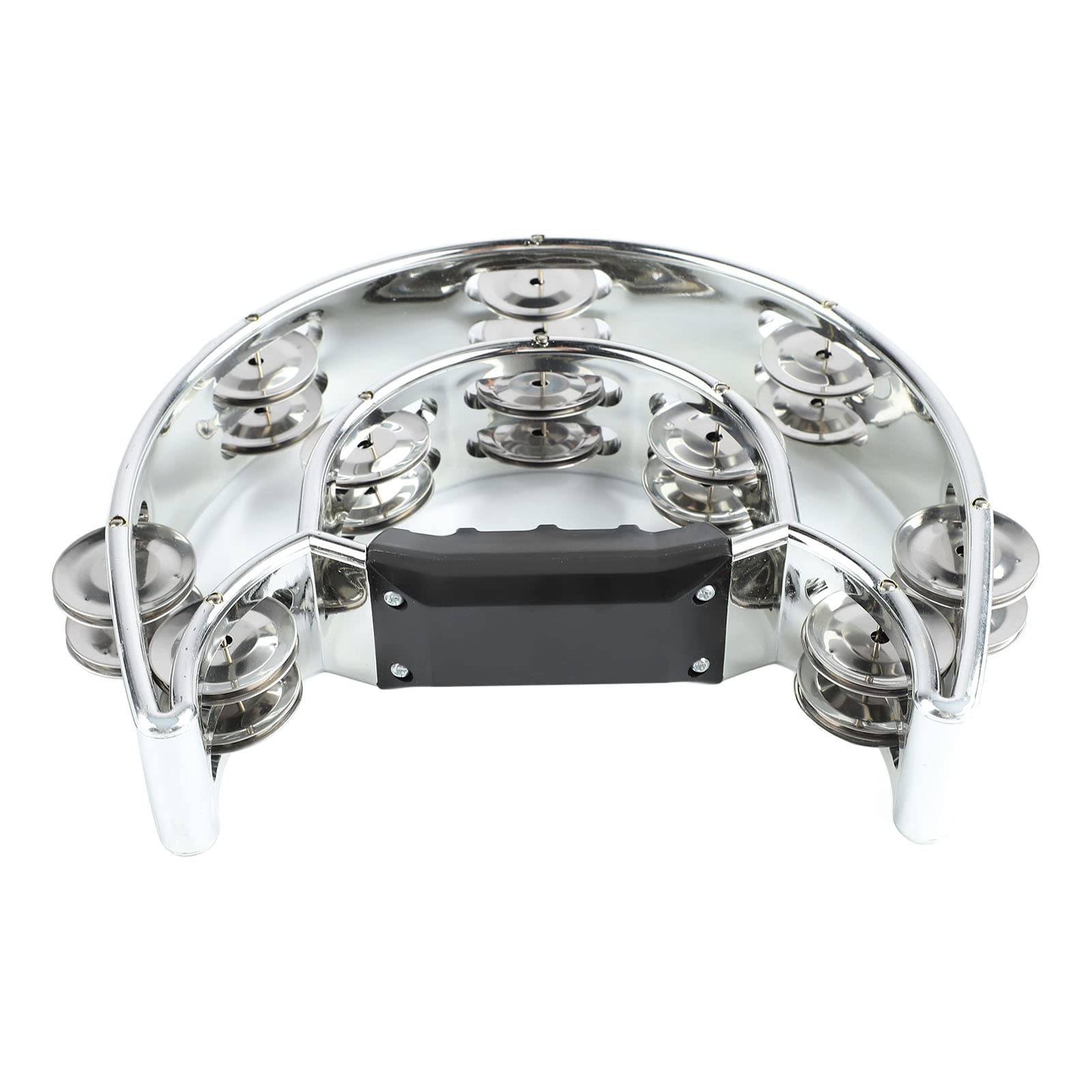 F FABOBJECTS Percussion Jingles, Crisp Sound Wide Application Easy Playing Tambourine for Party
