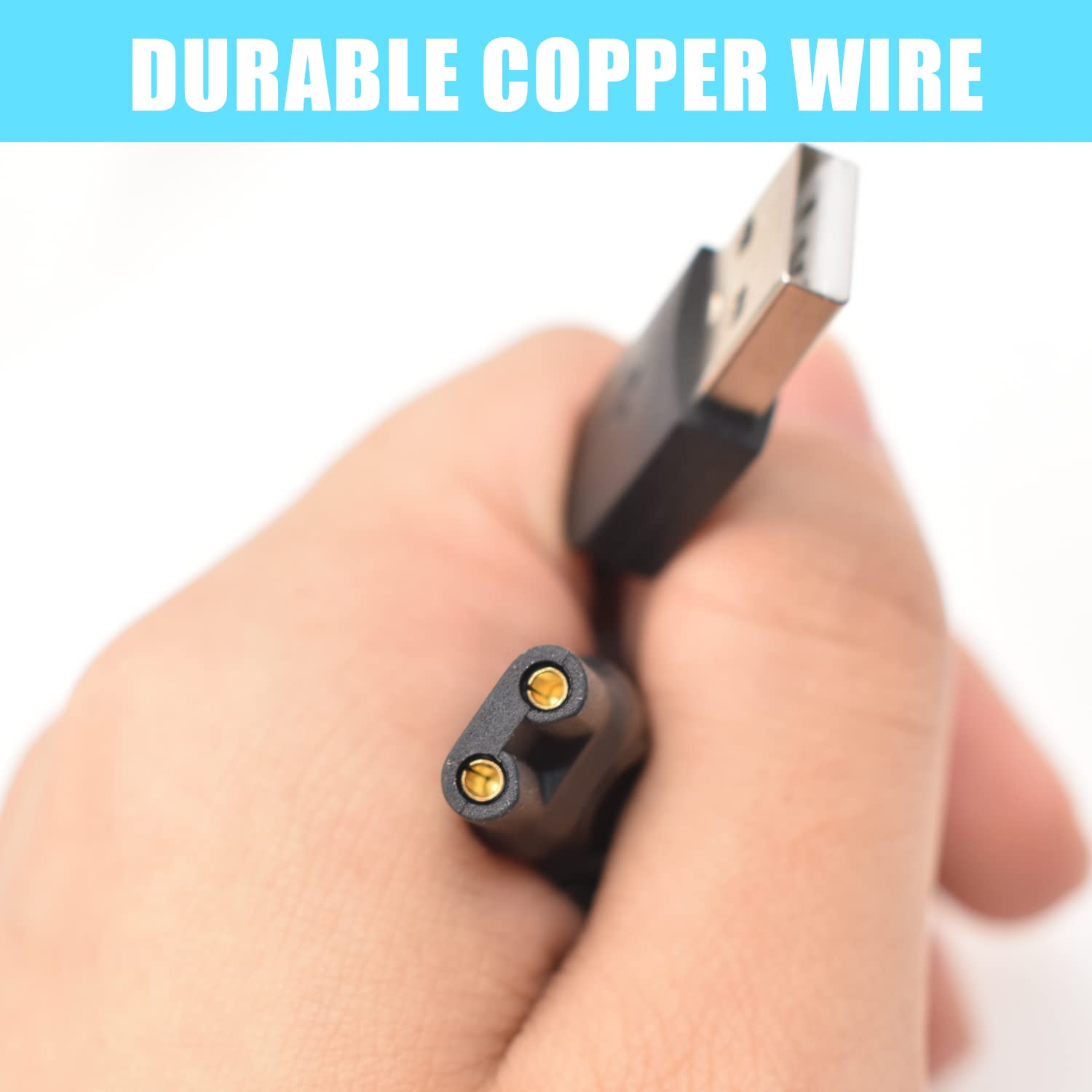 Boeea Charger Cable Compatible With Ufree/Brightup/Vikicon Beard Trimmer All In One Multifunctional Grooming Kit Hair Clippers U