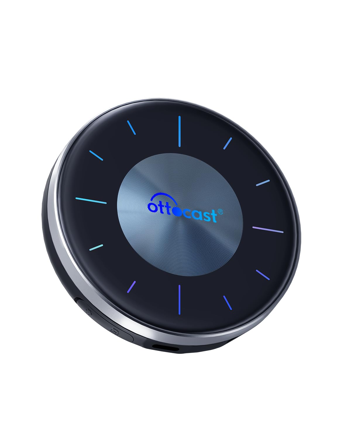 Ottocast P3 Ottoaibox   2024 Android 12 Carplay Ai Box, Wireless Carplay & Android Auto Adapter, 8Gb+128Gb, Hdmi Output, Gps, Vi