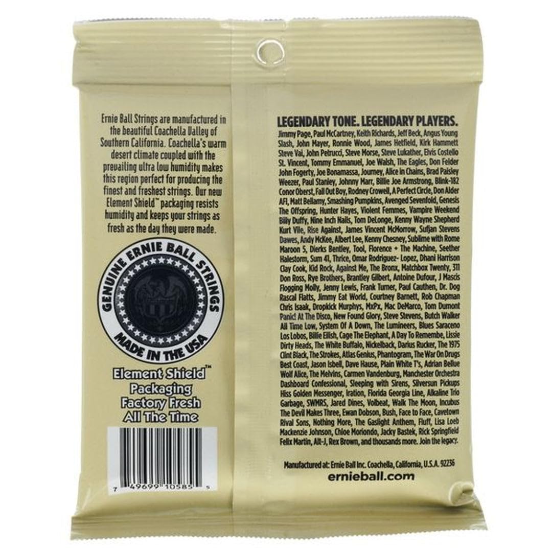 Ernie Ball Earthwood Custom Light 80/20 Bronze Acoustic Guitar Strings, 11.5 54 Gauge (P02007)