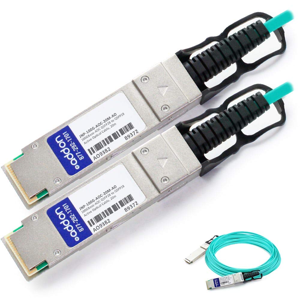 Addon Juniper Networks Compatible Taa Compliant 100Gbase-Aoc Qsfp28 To Qsfp28 Ac