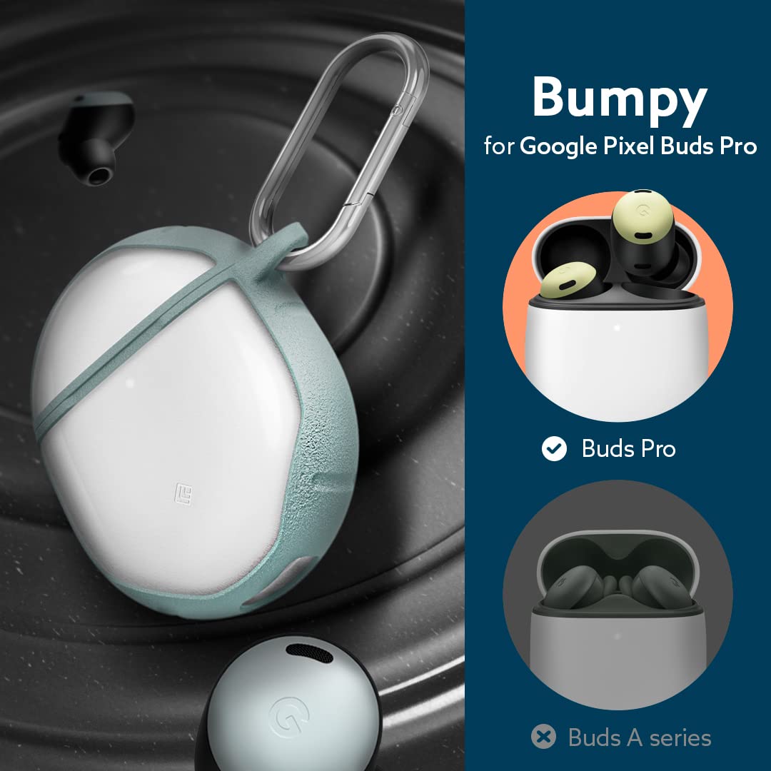 Caseology Bumpy Compatible With Google Pixel Buds Pro Case (2022)   Sage Green