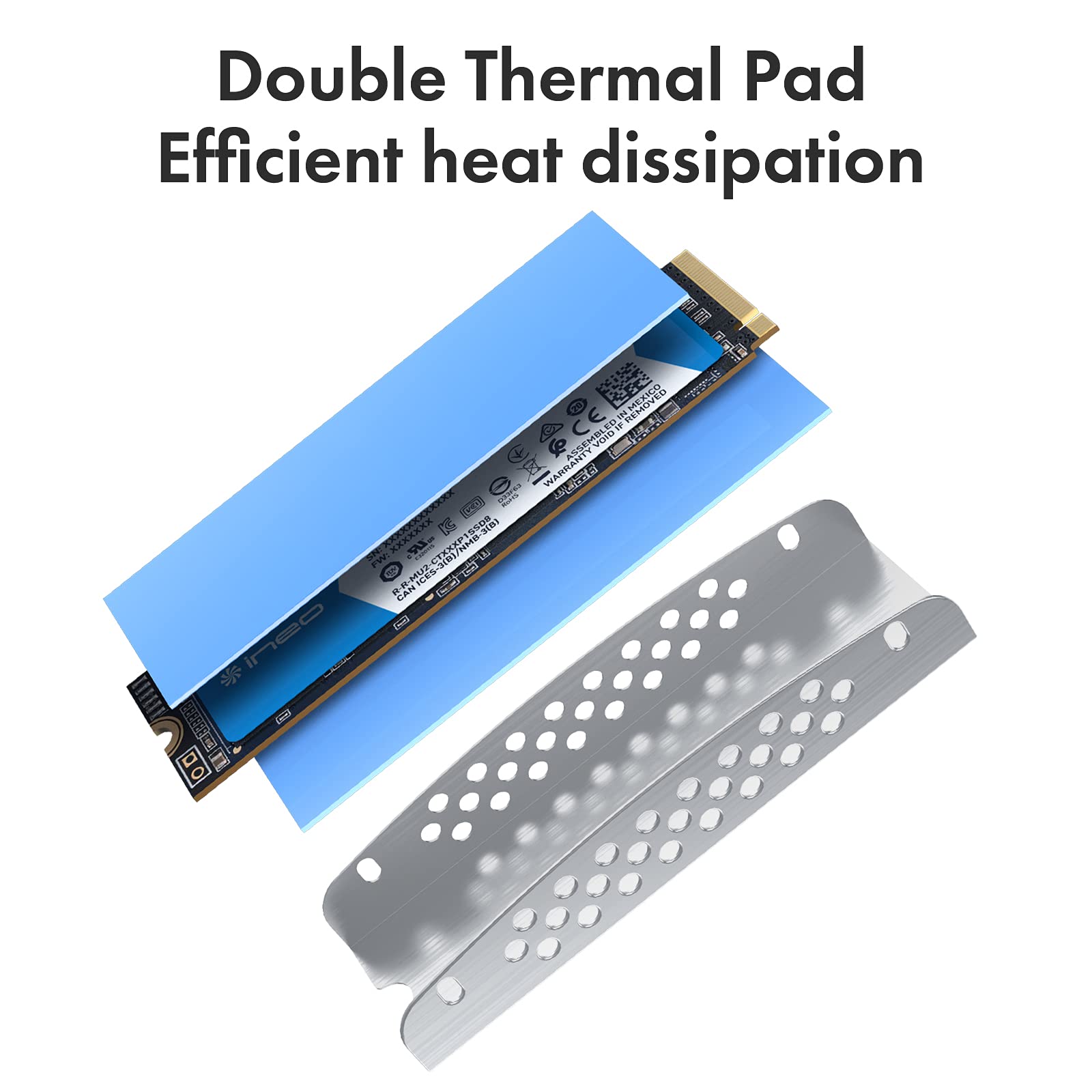 Ineo M.2 2280 Ssd Pure Cooper Heatsink [M12]