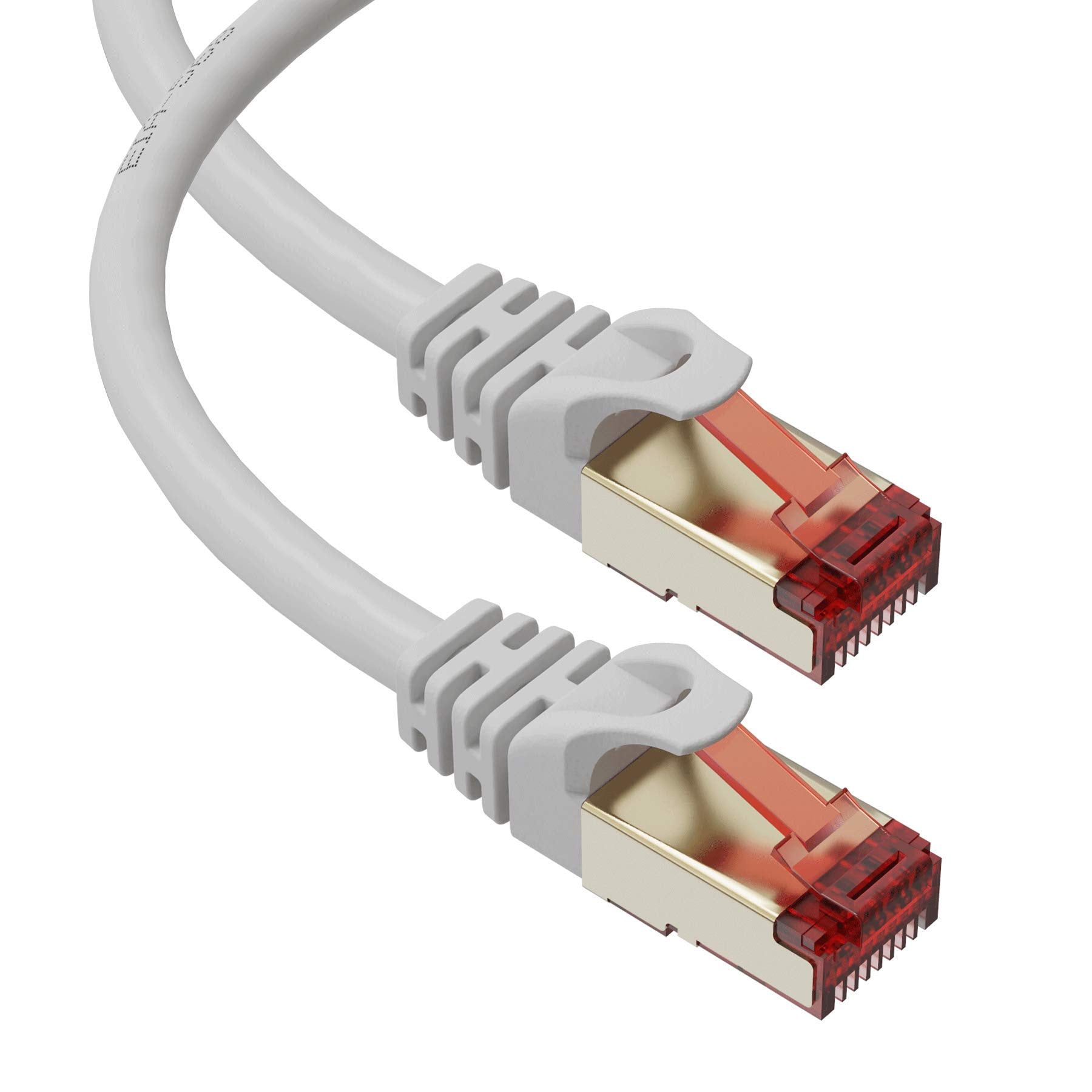 Cat7 Ethernet Cable   50 Ft   Rj45 Connector   Double Shielded Stp   10 Gigabit 600Mhz   Cat 7 Premium High Speed Network Wire P