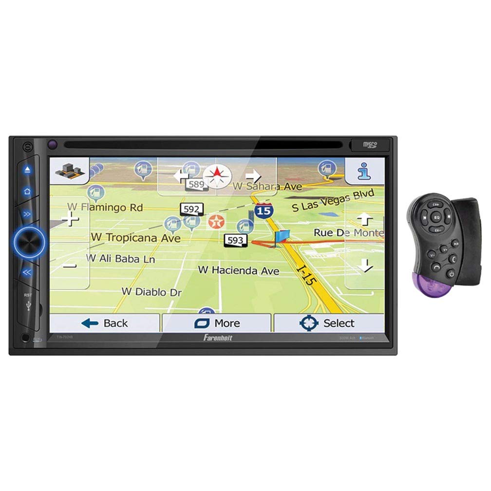 Farenheit Tin 702Hb 2 Din 6.2 Lcd Gps Navigation Dvd Multimedia Source Unit Wandroid Phonelink Bluetooth V4.0