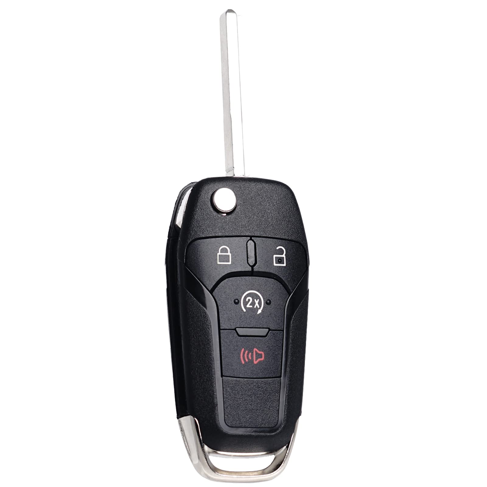 Supaland Remote Start Control Flip Key Fob Replacement Fits For Ford F-150/F150 2015-2024 F250 F350 2017-2022 Ranger 2019-2022 B