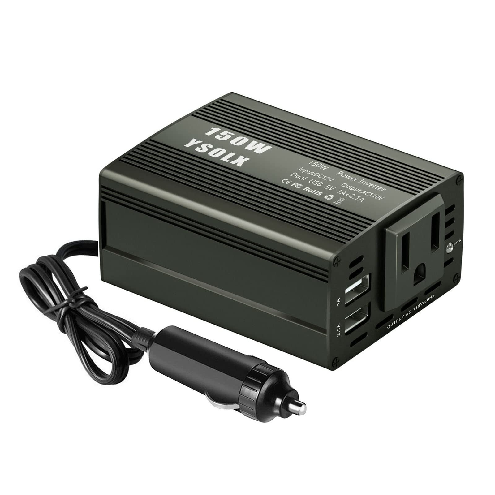 Power Inverter 12V To 110V,Dc To Ac Inverter 3 Ac Outlets,1500 Watt Inverter For Hurricanes, Power Outages,Rv, Camping