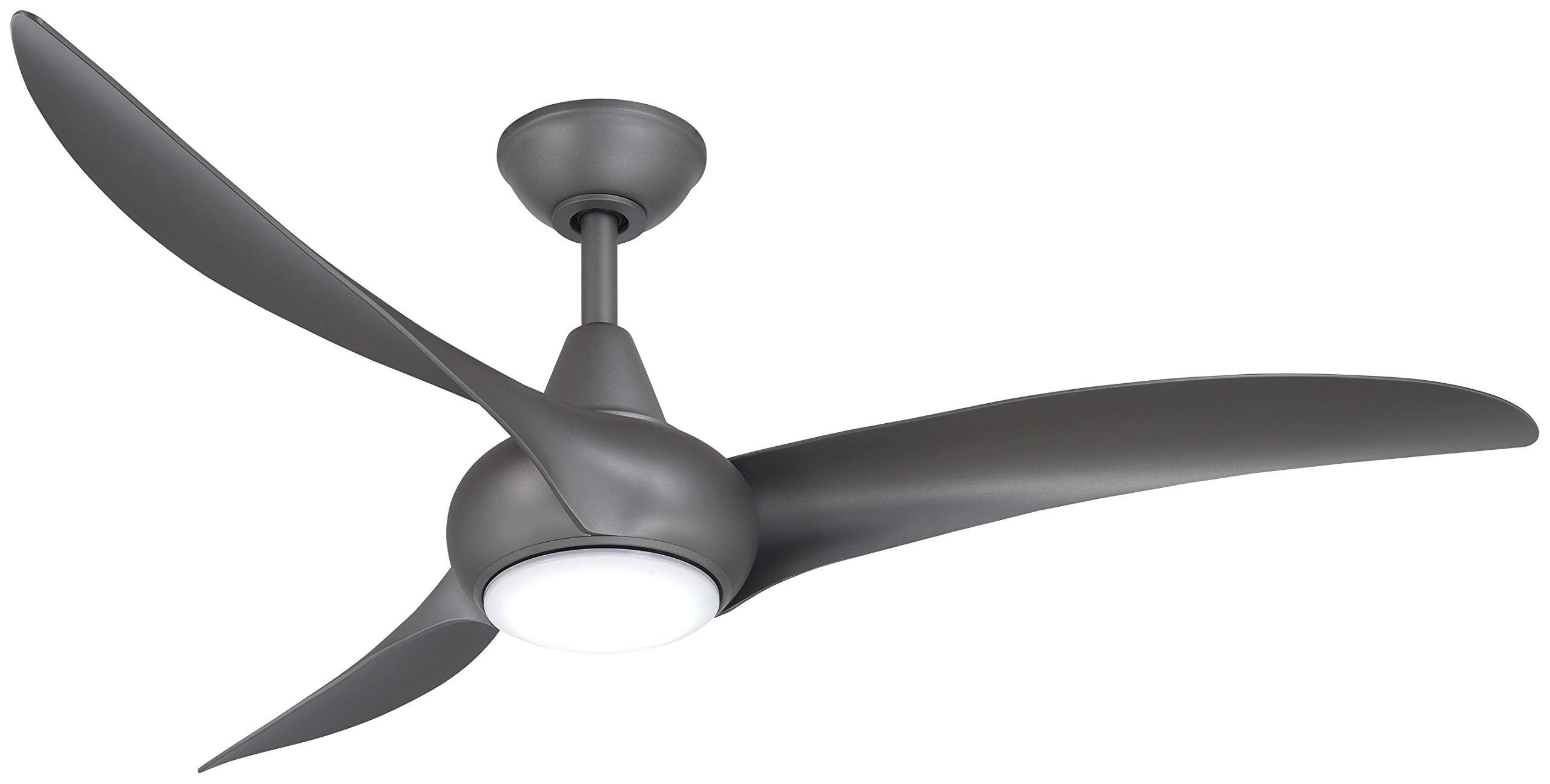 MINKA-AIRE F844-GS Light Wave 52 Ceiling Fan with LED Light and Remote, Graphite Steel