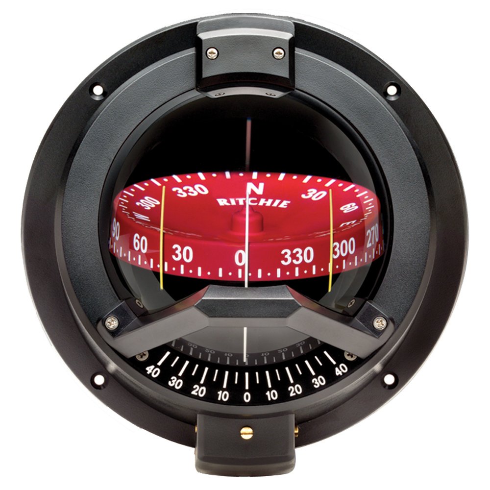 Ritchie Bn 202 Navigator Compass   Bulkhead Mount   Black