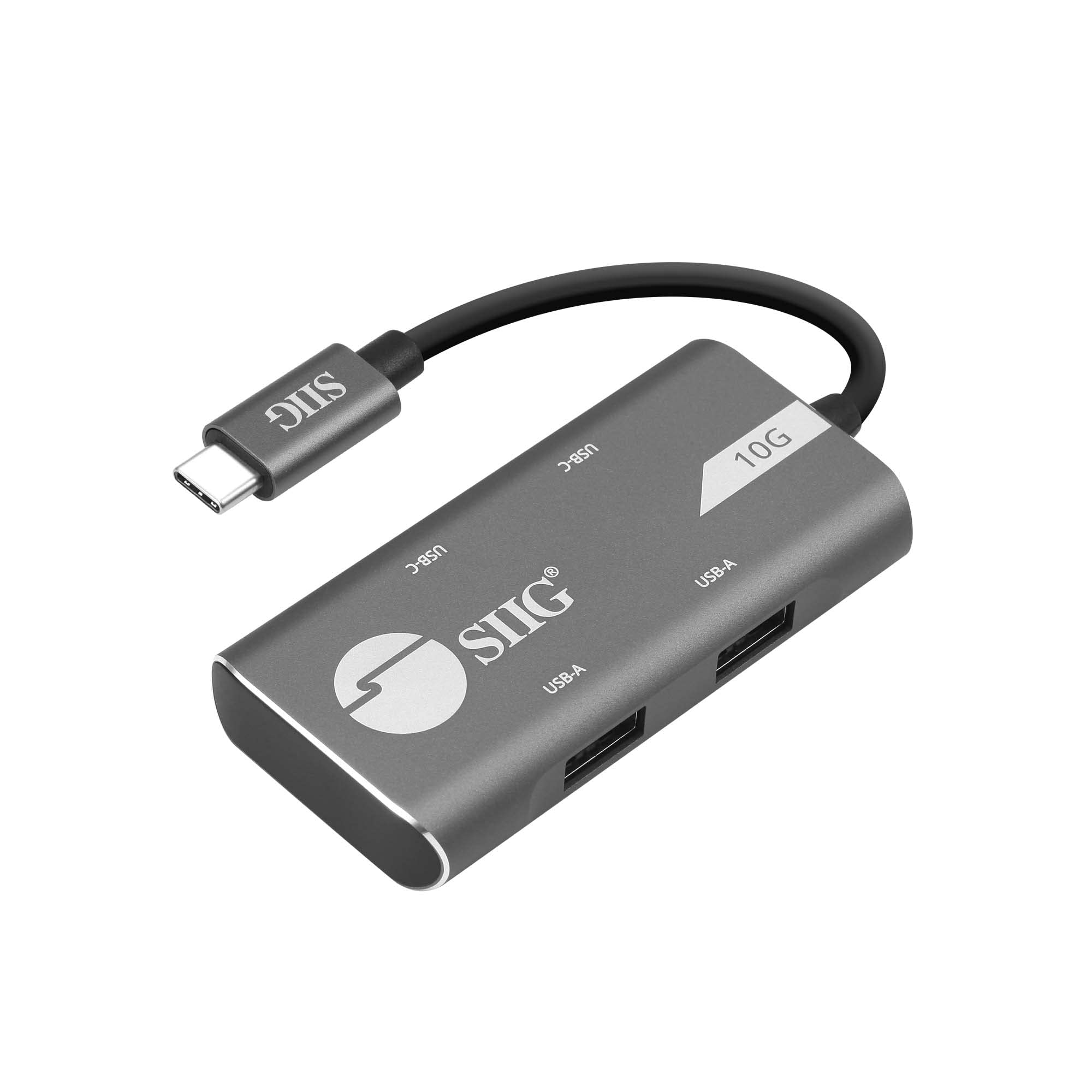 Siig 4 Port Usb 31 Gen 2 Hub Multi Usb Port   2X Usb C & 2X Usb A Ports At High Speed Data Transfer Rate 10G, Plug N Play For Ma