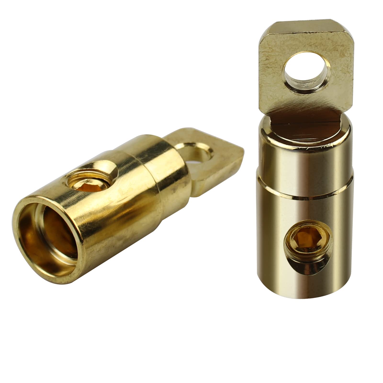 Zookoto 2 Pcs Rt1 0Ga Wire Ga Reducer, For Car Stereo Audio Awg Pin Power Ground Wire Reducer