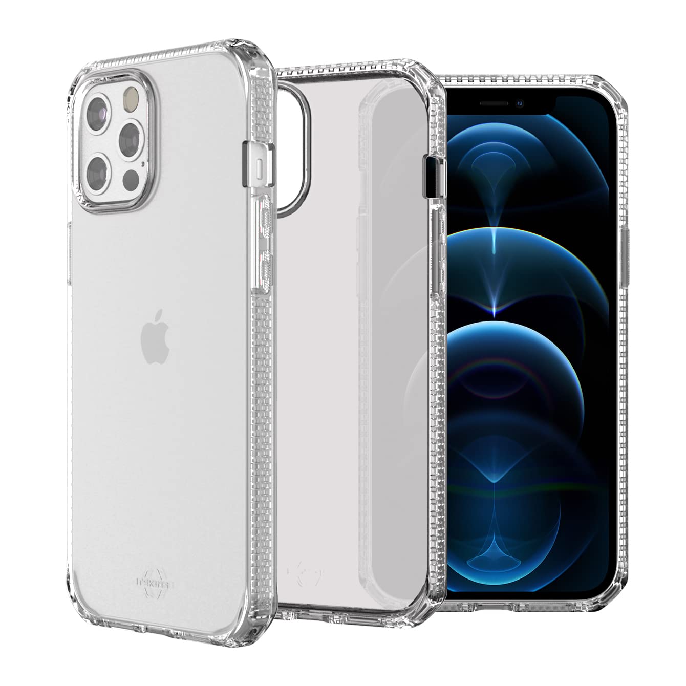 ITSKINS | Spectrum Clear Protective Phone Case Compatible with iPhone 12 Pro Max, Slim Hybrid Case, Anti-Yellowing, and Heavy Du