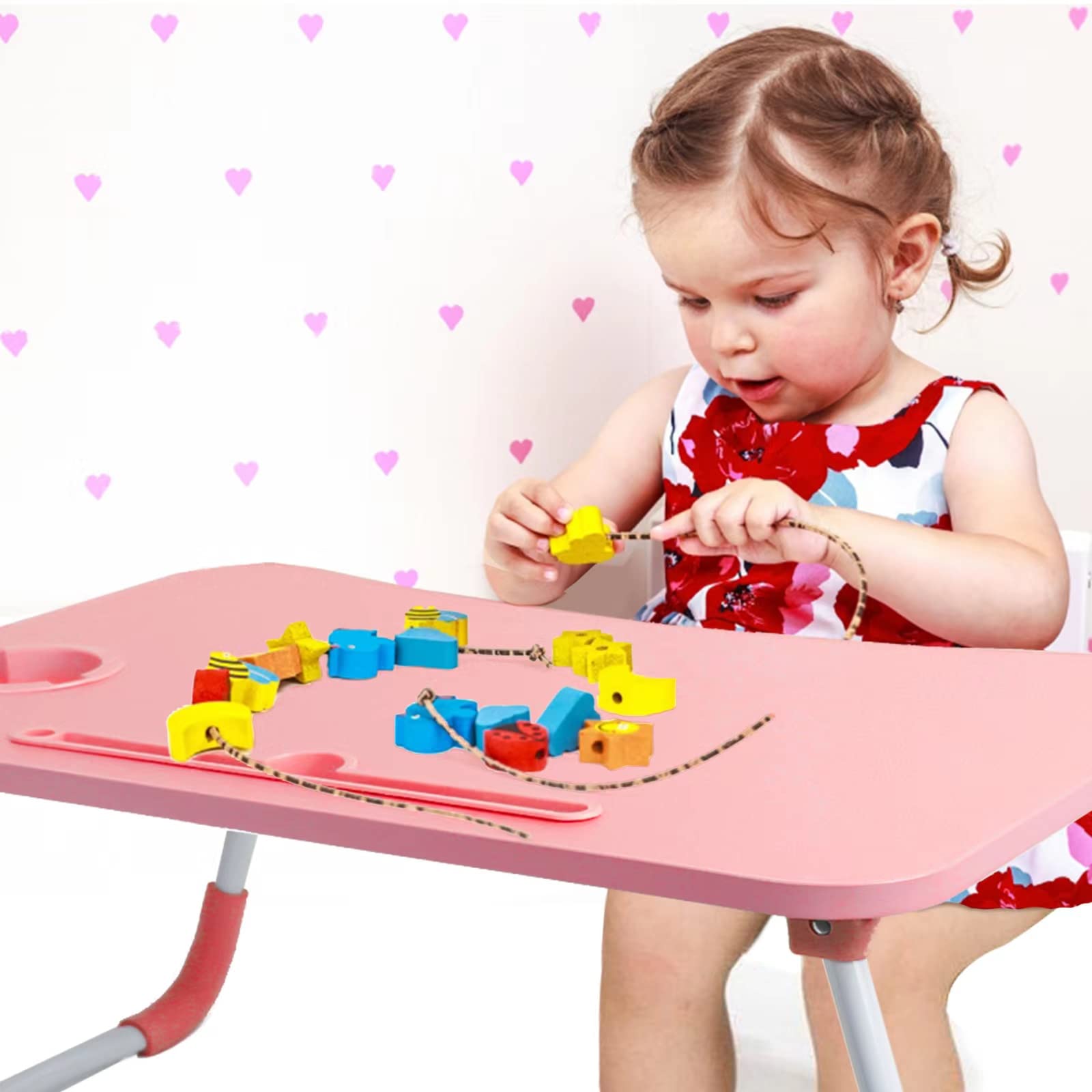 Foldable Bed Table For Laptop, Laptop Desk Table Stand, Laptop Bed Tray Table With Storage Drawer, Notebook Stand Lap Desk For W