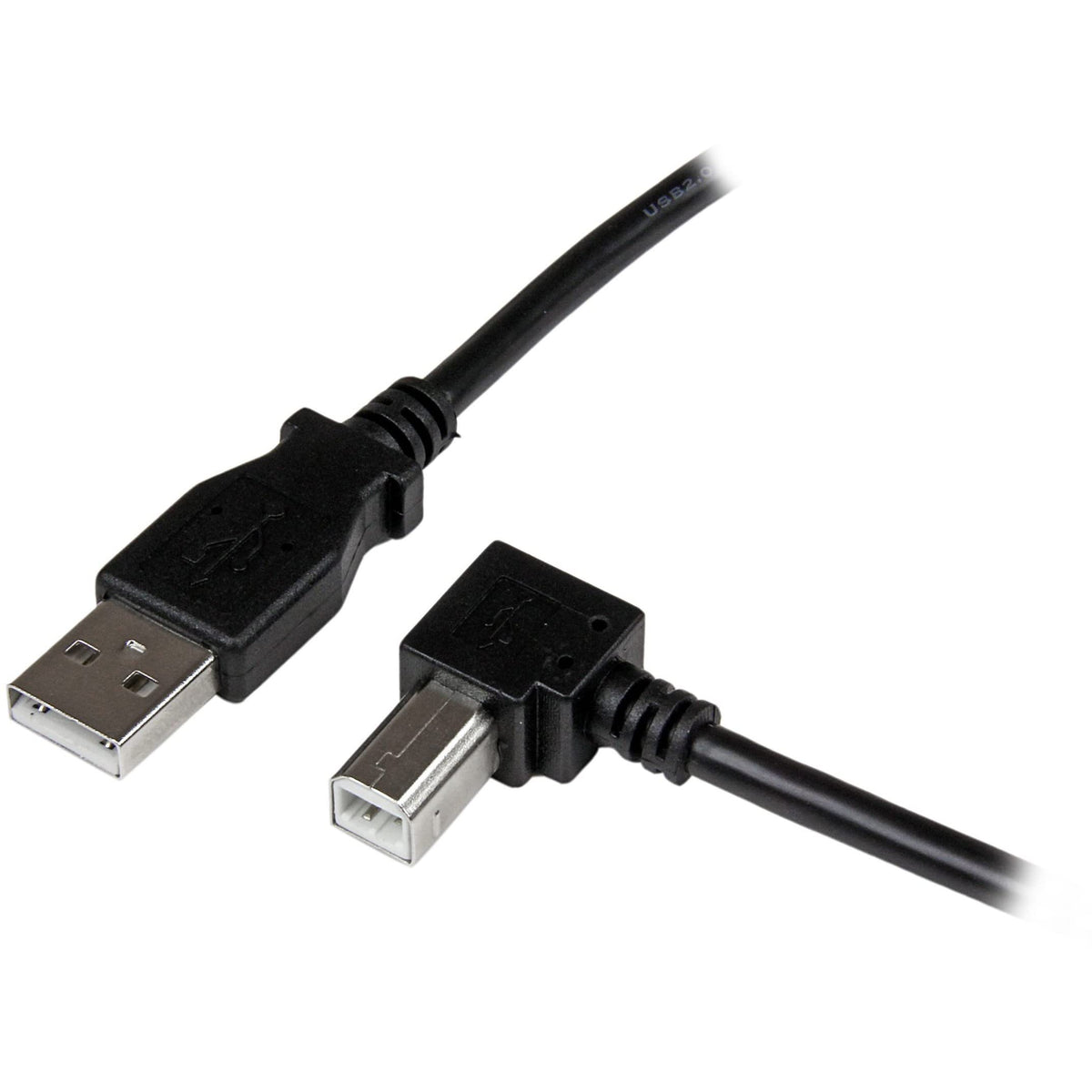 Startech.Com 1M Usb 2.0 A To Right Angle B Cable Cord   1 M Usb Printer Cable   Right Angle Usb B Cable   1X Usb A (M), 1X Usb B