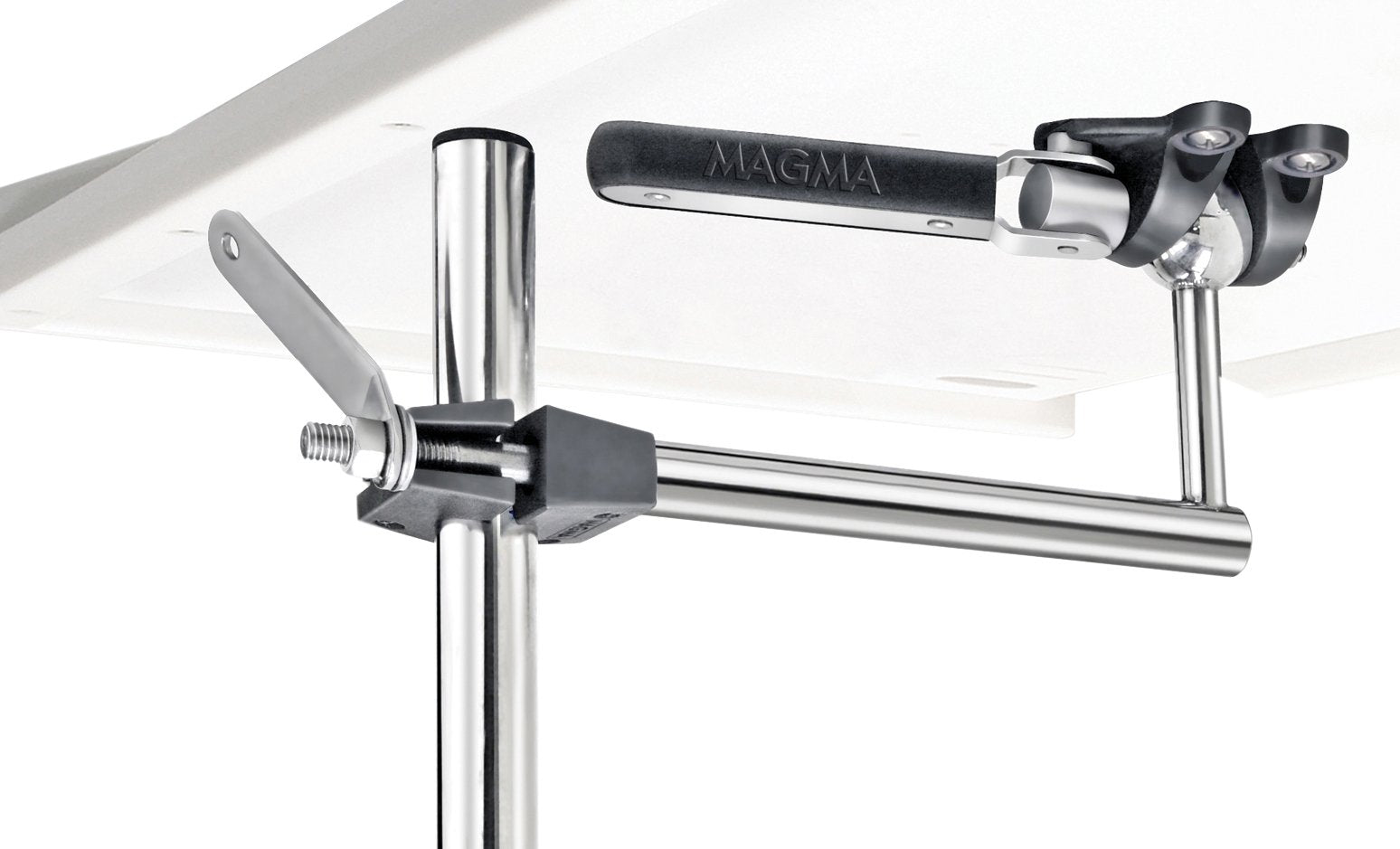 Magma Products, T10 780, Levelock Vertical Round Rail Single Mount, 7/8'' Or 1'' Rails, Multi, One Size