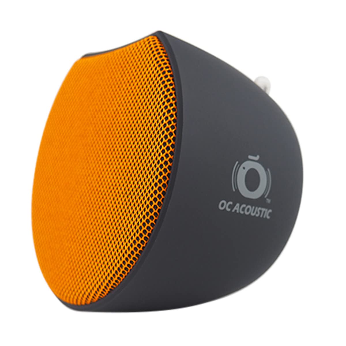 Oc Acoustic Newport Plug In Outlet Speaker With Bluetooth 5.1 And Built In Usb Type A Charging Port (Orange/Black)