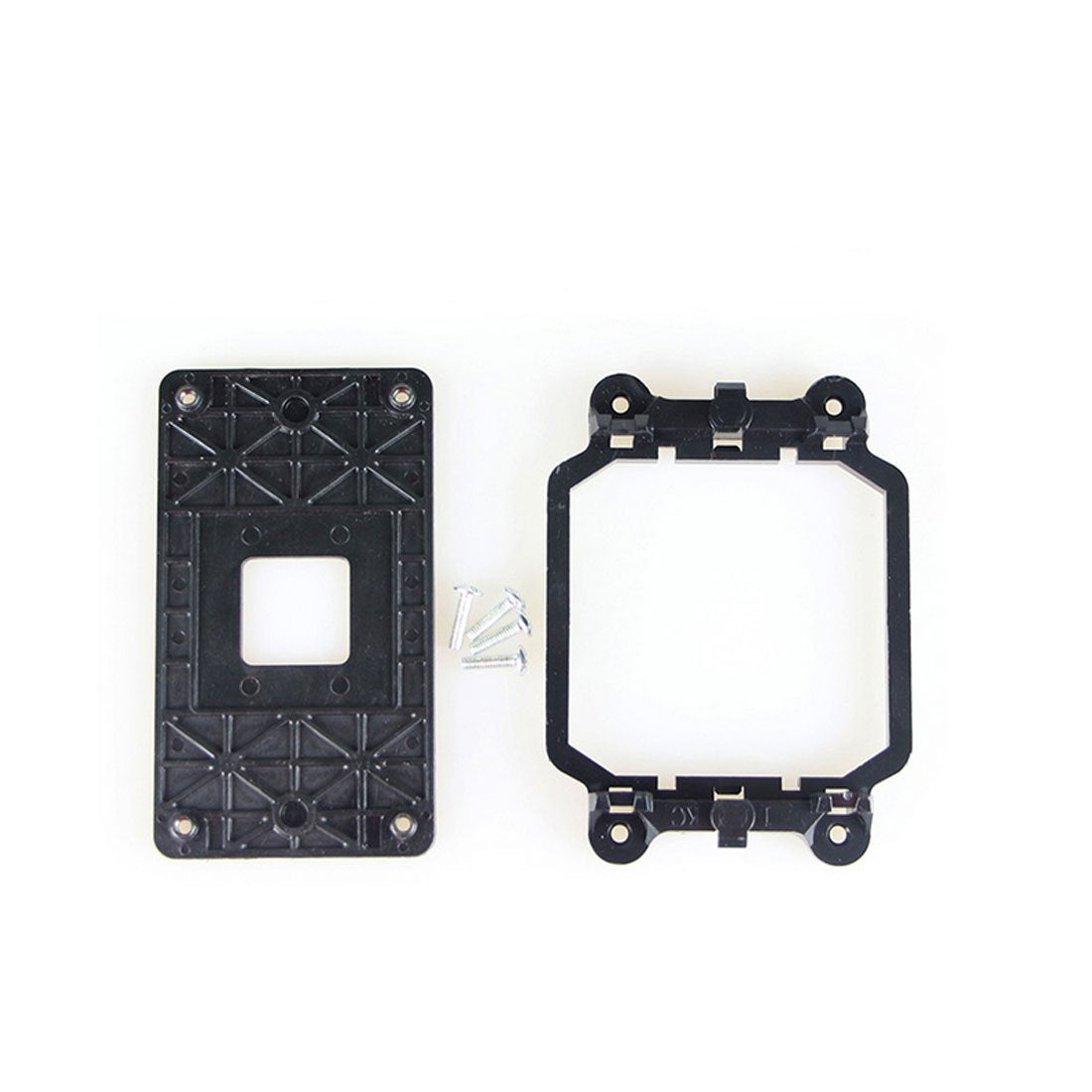 Uxcell A13121900Ux0265 A13121900Ux0265 Amd Plastic Cpu Fan Stand Bracket Base Black With Four Screws For Am2 Am3 Socket, Plastic