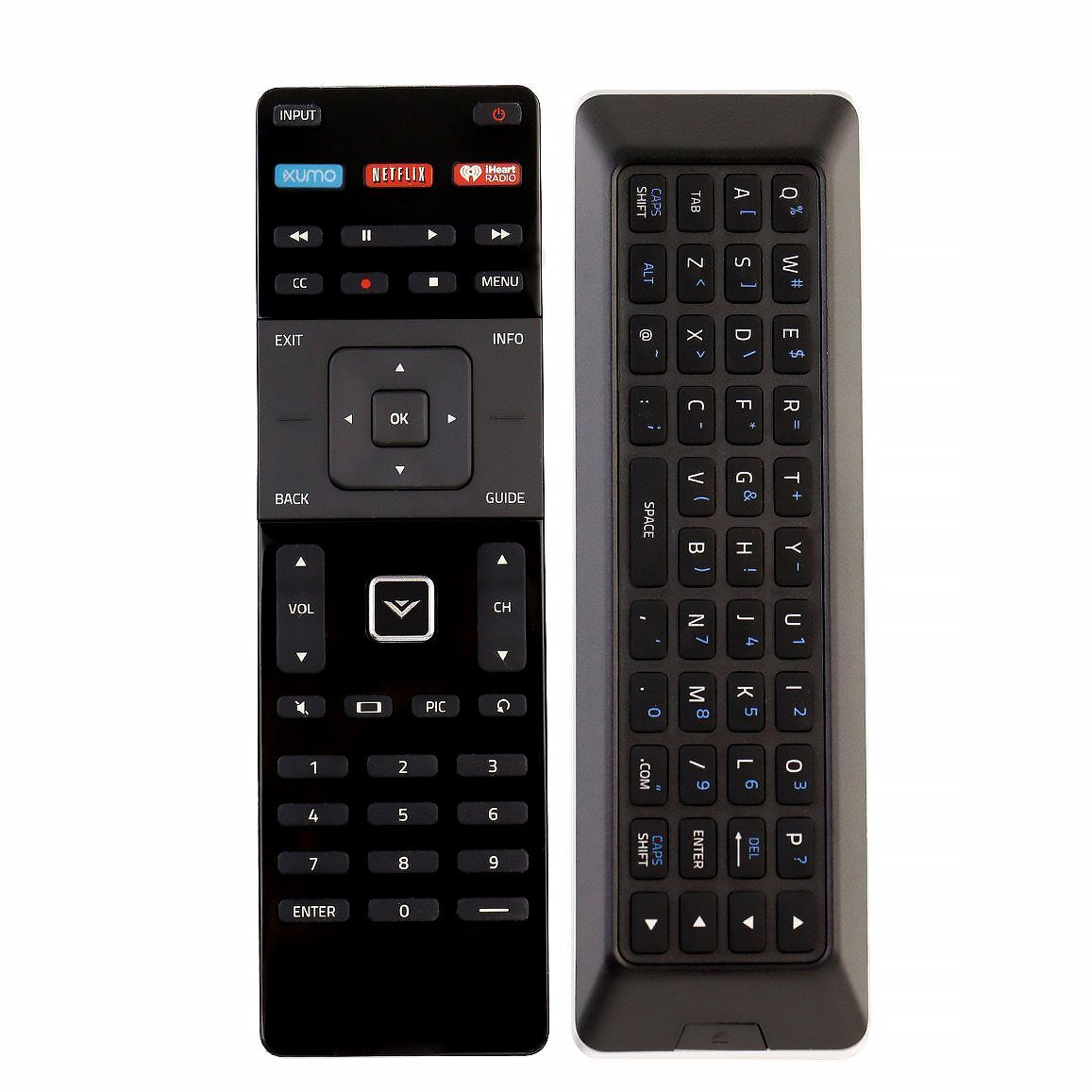 New XRT500 XUMO LED LCD Remote with QWERTY Keyboard & Smart APPS Replacement for VIZIO TV E401ia3 M801d-A3 E401i-a3 M321i-A2 M401i-A3 M602I-B3 M602I-B3 M322I-B1 M422I-B1 M701DA3 M501d-A2R M801d-A3