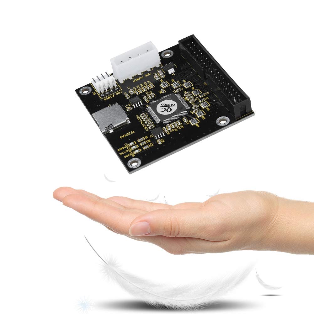 Ashata Sd Card To 2.5 Inch Ide Adapter,Tf Memory Card To Ide 40Pin Male Adapter For Dos/Linux/Windows 98Se, Me, 2000, Xp And For