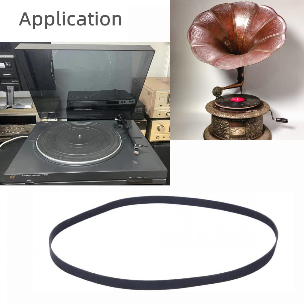 Sam&Johnny New Turntable Belt 205 * 5 * 0.6Mm/322Mm Rubber Belts Replacement For Gramophone Turntable Player Record Player(2 Pcs