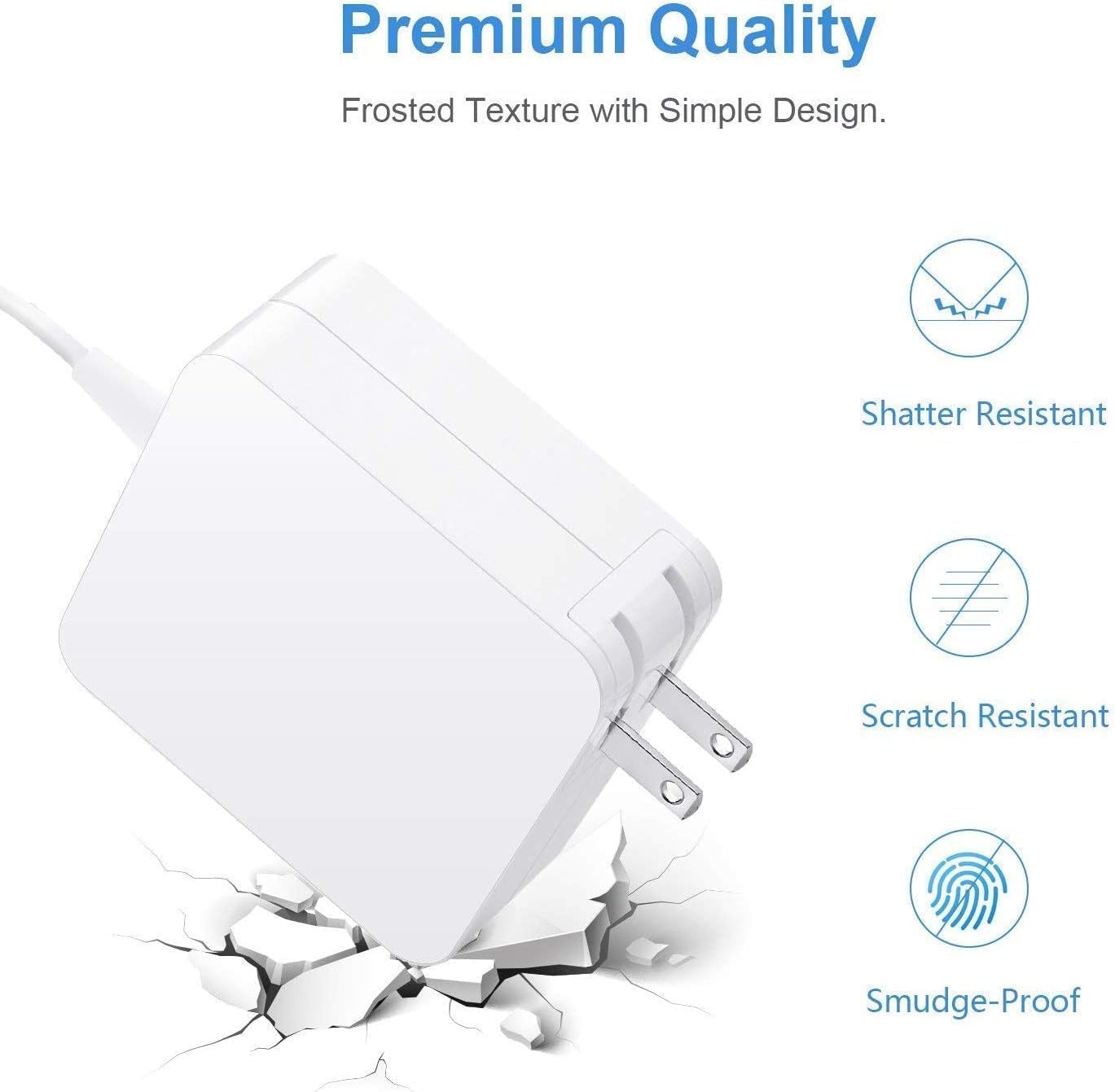 Universal Charger,Replacement For 45W T Tip Charger,Compatible With Mac Book Air 11 Inch & 13 Inch Between 2012 2017