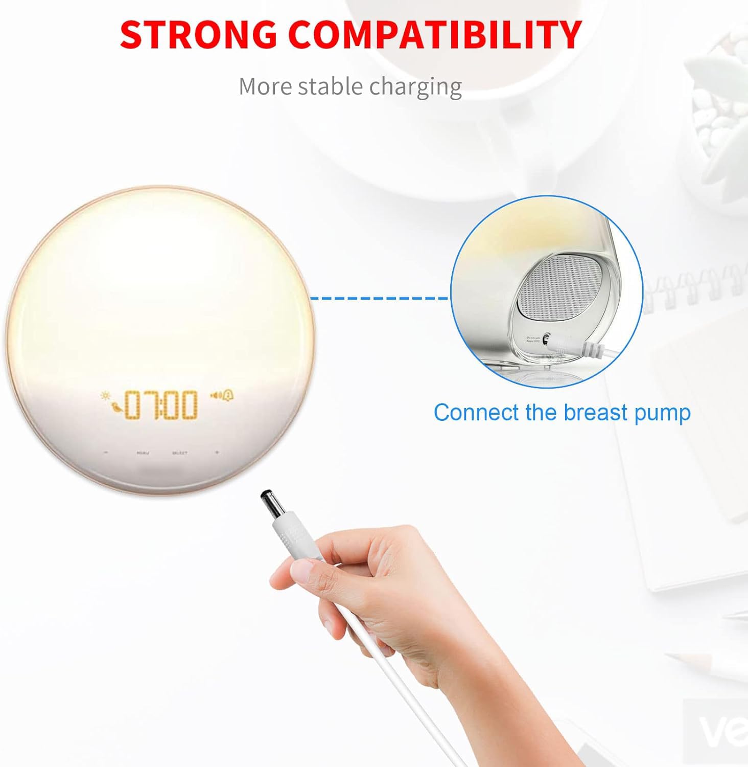 Merom 24V Ac Adapter Compatible With Philips Smartsleep Wake Up Light Hf3520/60 Hf3521 Hf3510 Hf3531 Hf3550 Somneo Hf3650 Hf3651 Hf3670 12W S018Qc2400050 Hf12 Hf20 18W Hf3419 Hf24 24W Power Charger