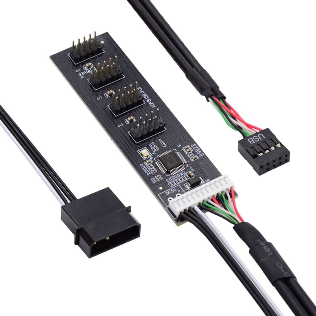 chenyang USB 2.0 Front Panel Header 9Pin/10Pin 1 to 4 HUB 9Pin/10Pin ...